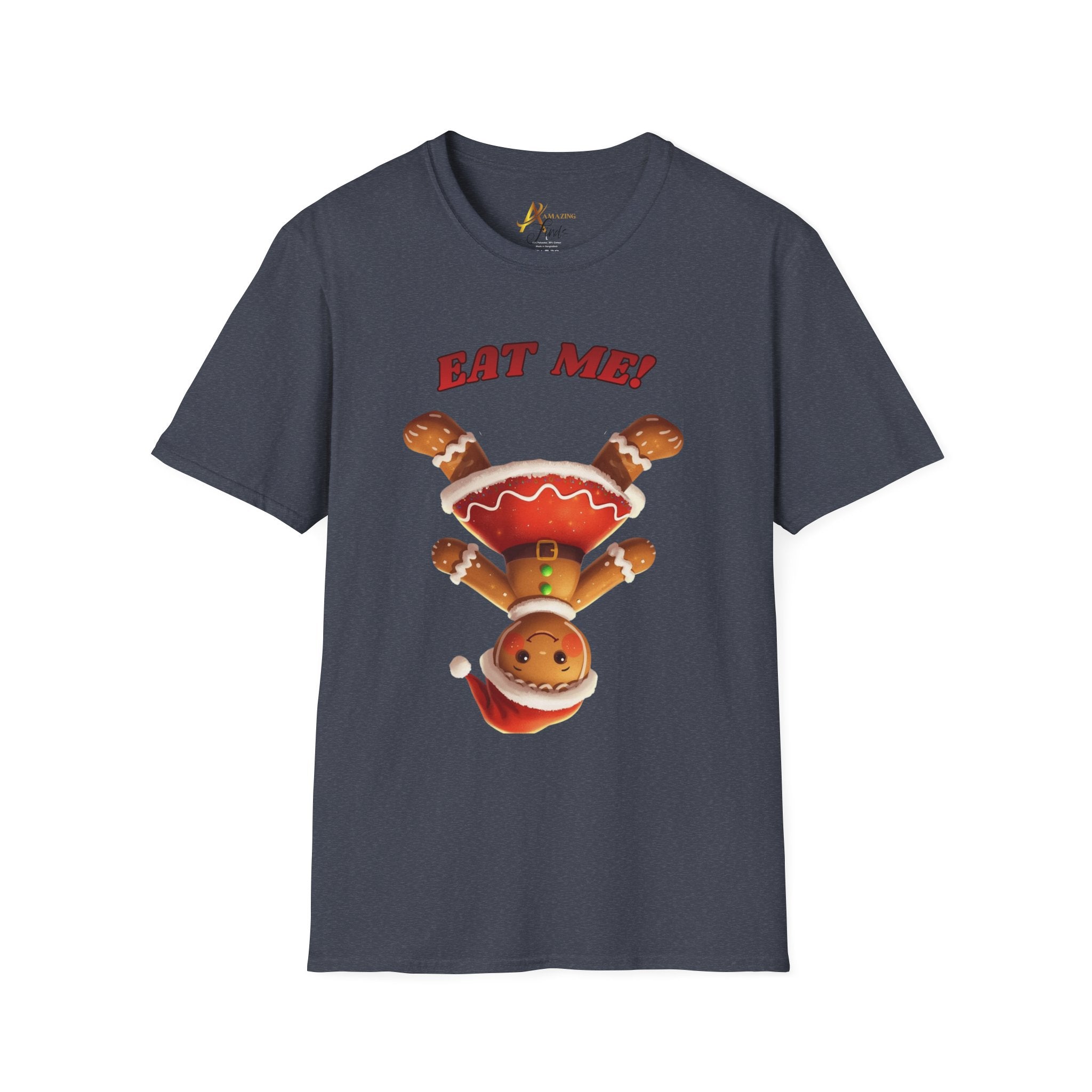 Adult Themed Gingerbread Woman T-Shirt -  'Eat Me!' Christmas Attire
