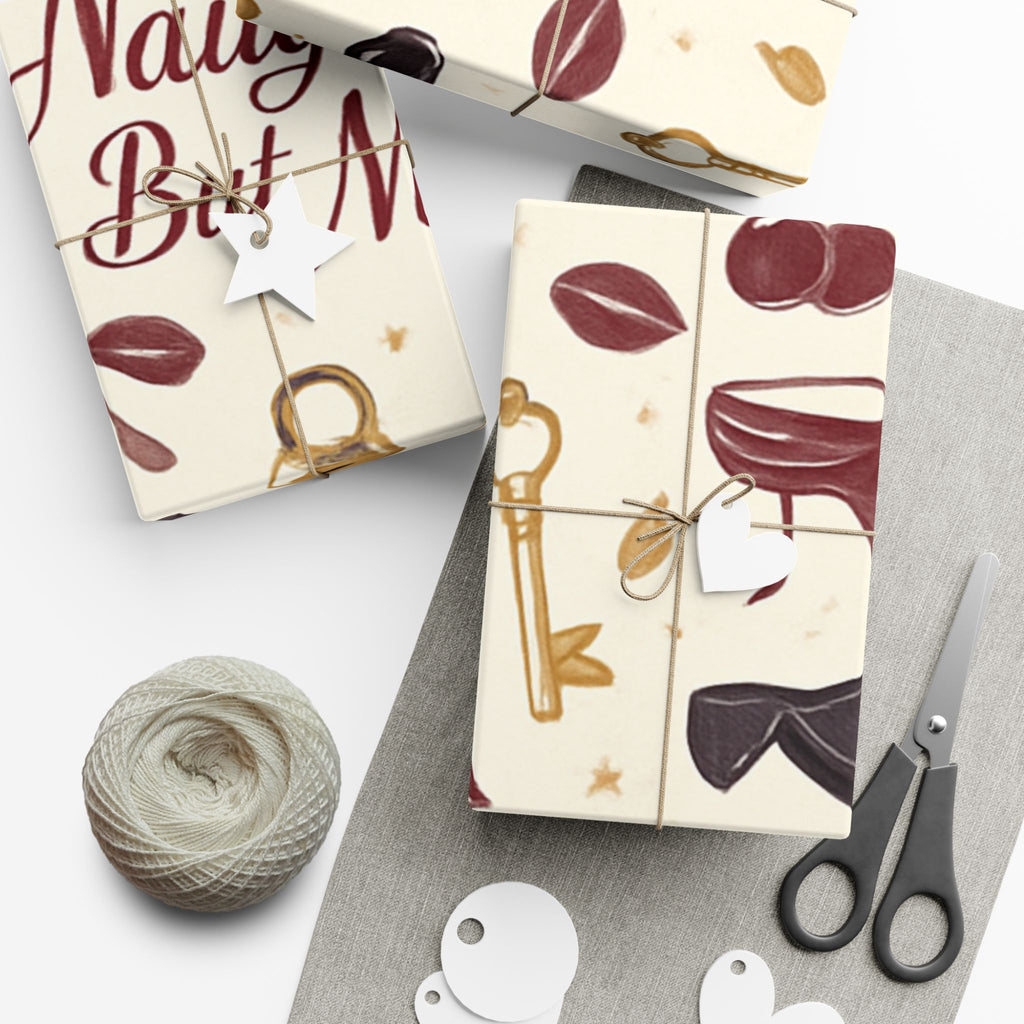 Flirty ‘Naughty But Nice’ Gift Wrap Paper - 29" x 144"