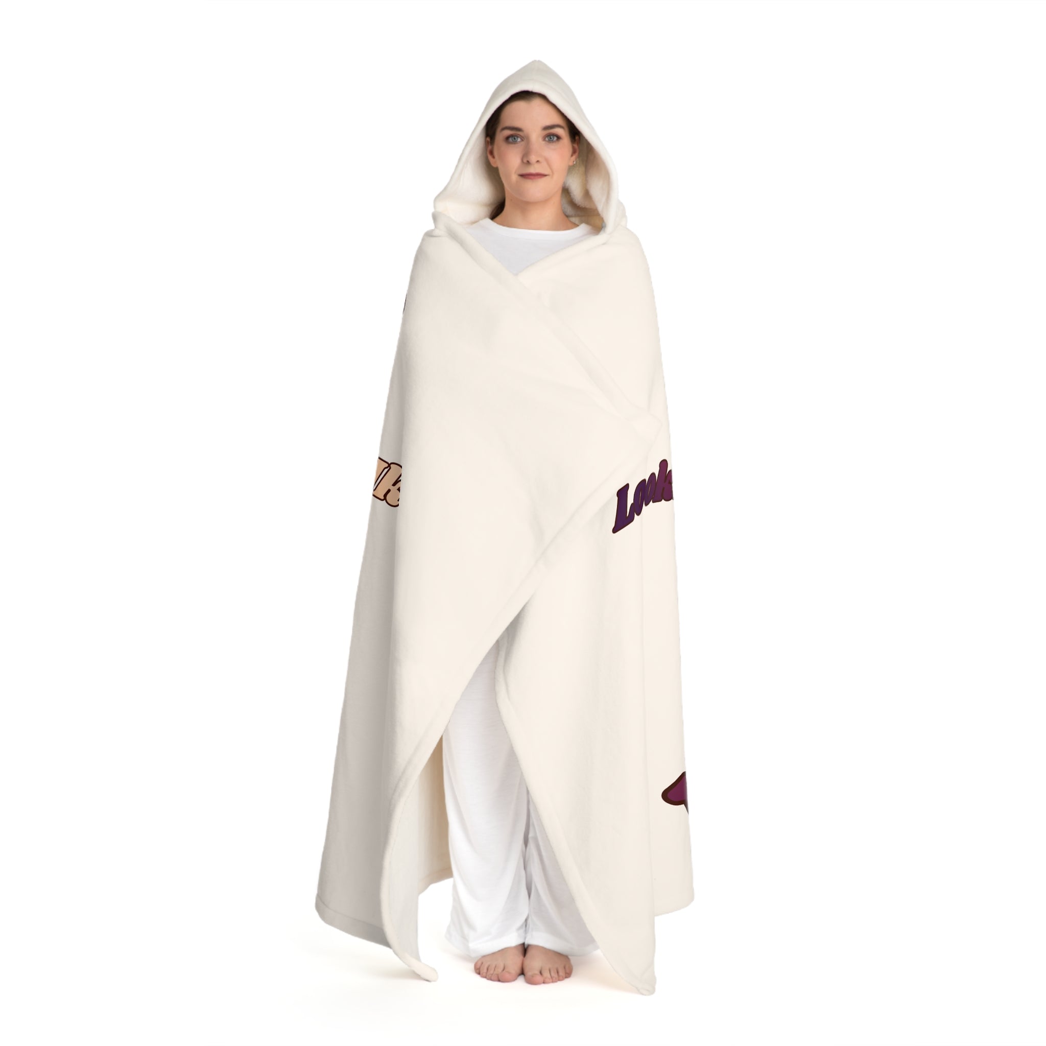 Hooded Sherpa Blanket — Cozy Fleece Cloak with Hood