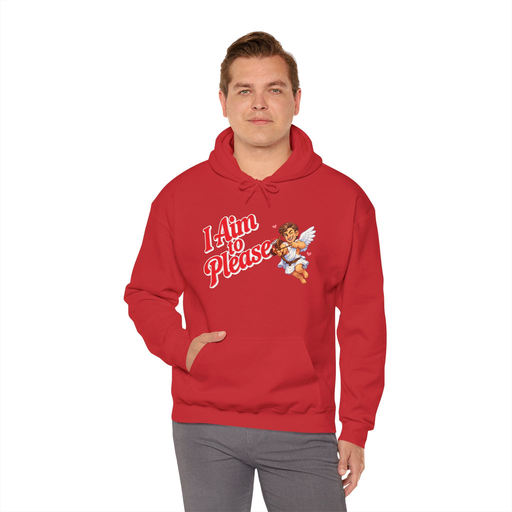 Valentines Day Cupid Hoodie - "I Aim To Please"