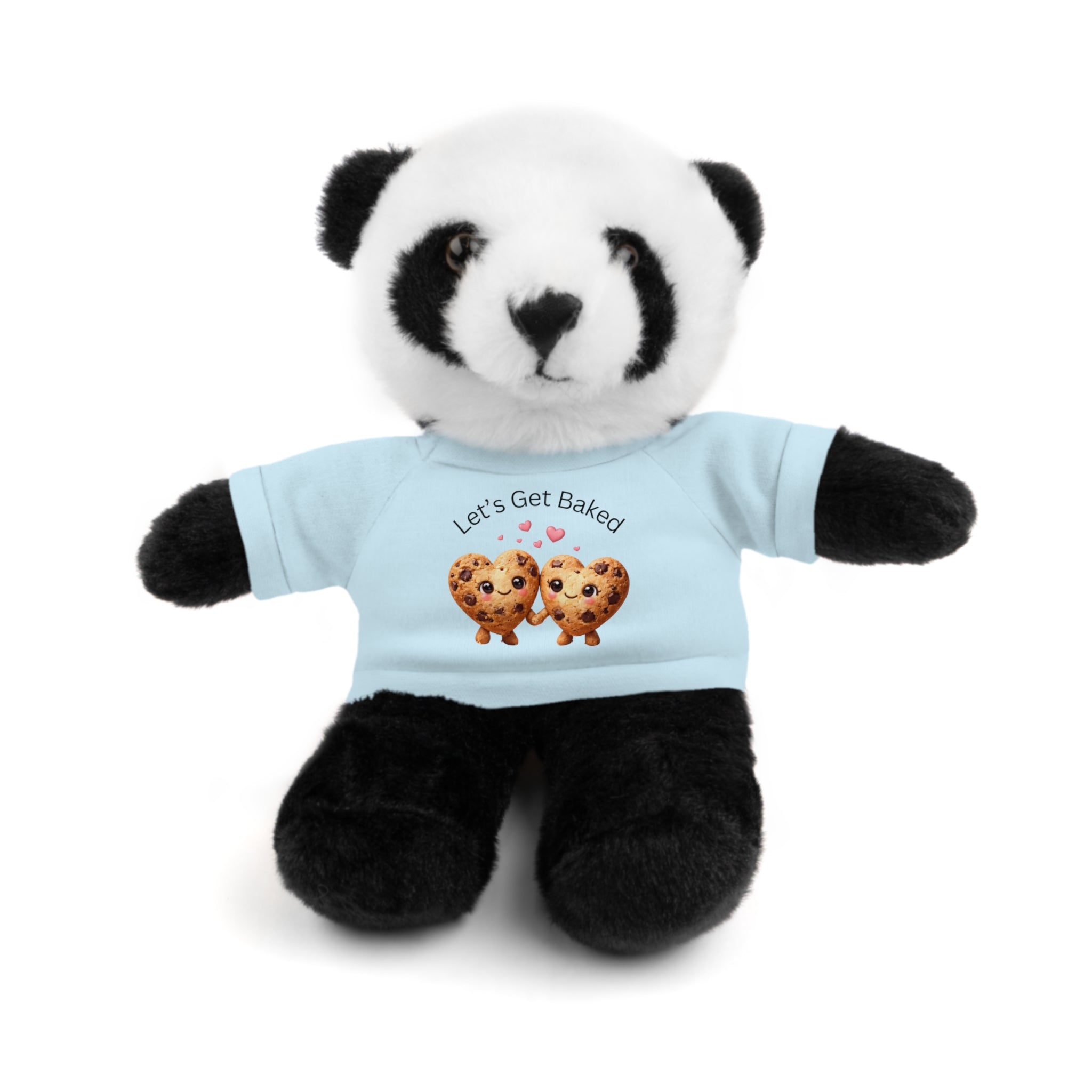 Plush Animal with "Let's Get Baked" Cookie Tee Stuffed Animal