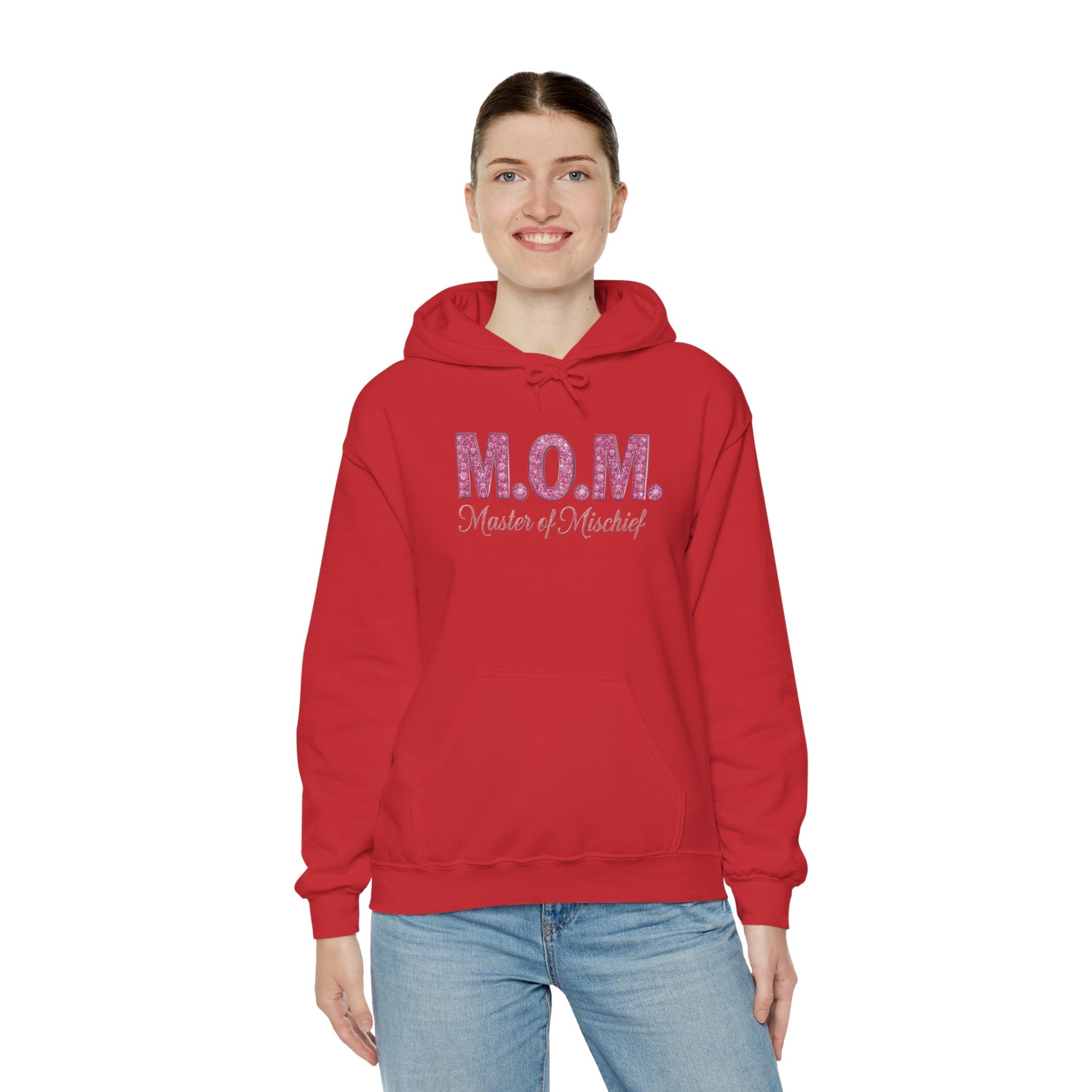 Mom Hoodie — "M.O.M. Master of Mischief" Graphic Mother's Day Pullover