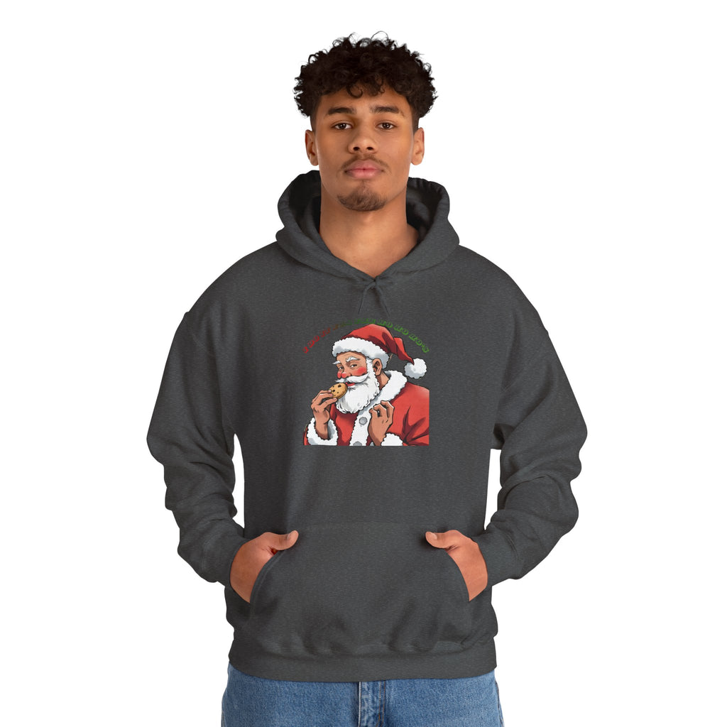 Adult Themed Santa Cookie Hoodie – 'I Do It For The Ho Ho Ho's' Christmas Attire