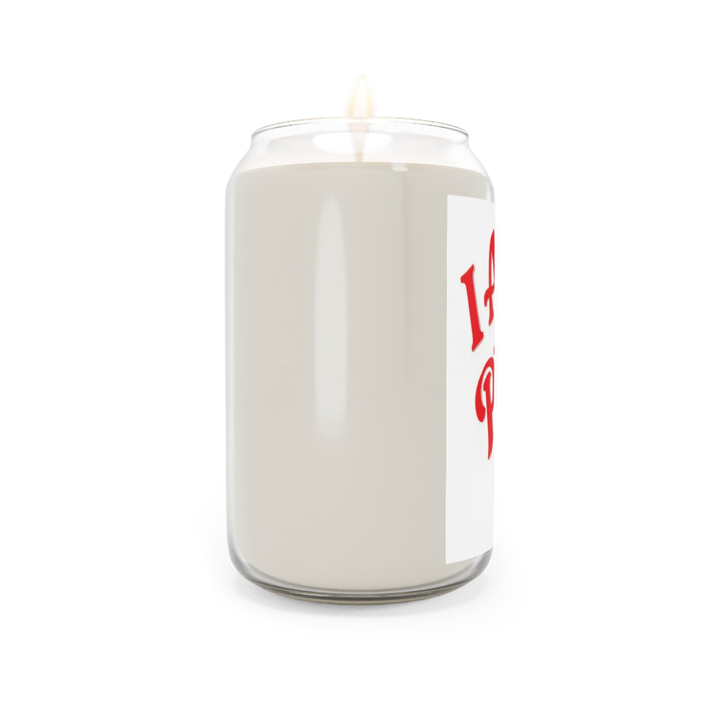 Scented Soy Candle — "I Aim to Please" Valentine Cupid Design (13.75 oz)