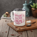 Mother's Day Photo Insulated 10oz Coffee Mug - 'Spend the Month With Mom' Floral Script