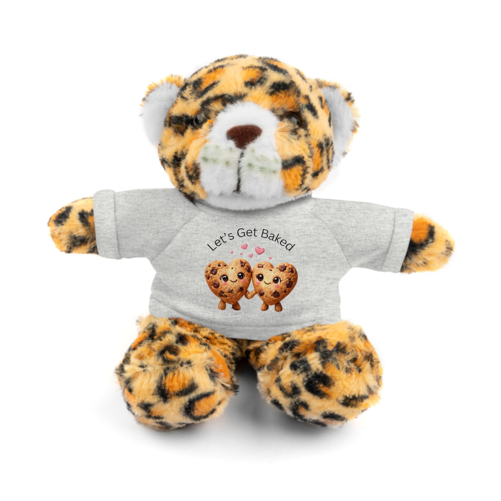 Plush Animal with "Let's Get Baked" Cookie Tee Stuffed Animal