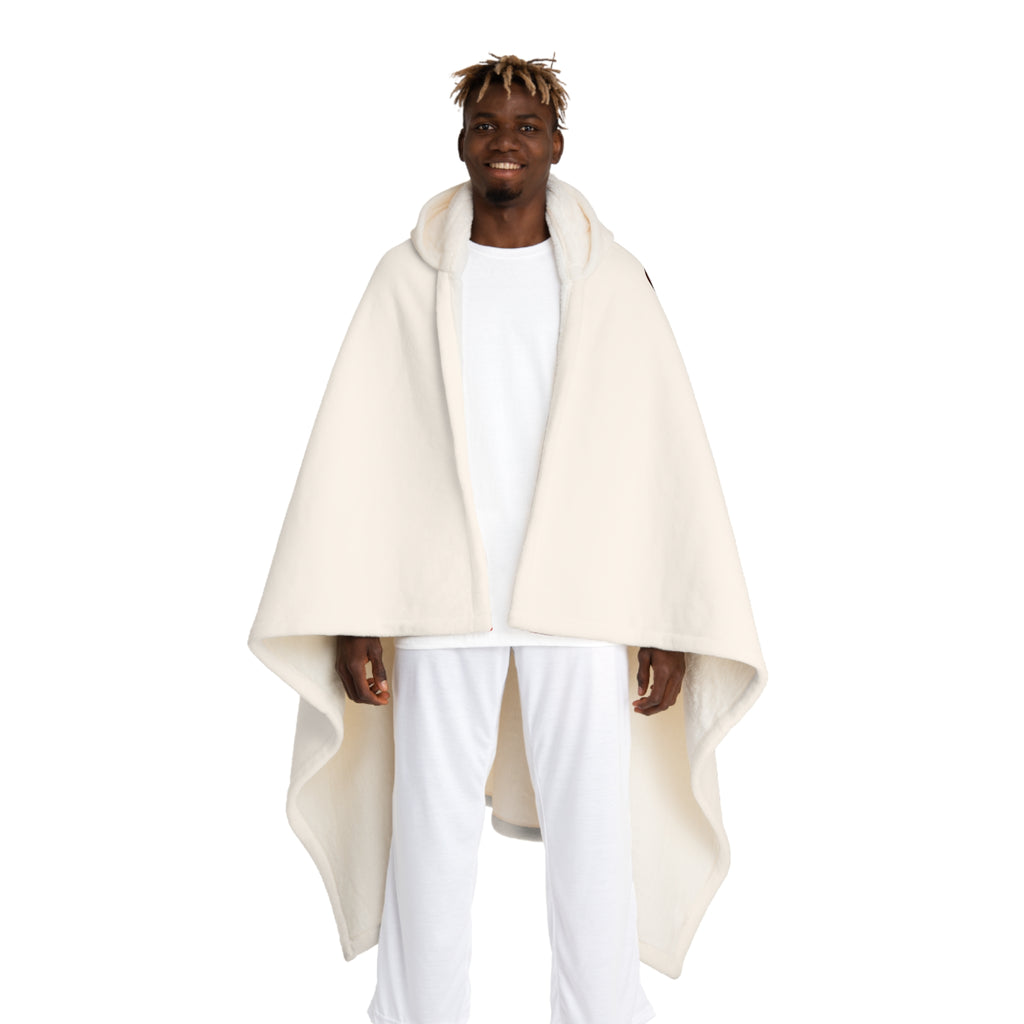 Hooded Sherpa Blanket — Cozy Fleece Cloak with Hood