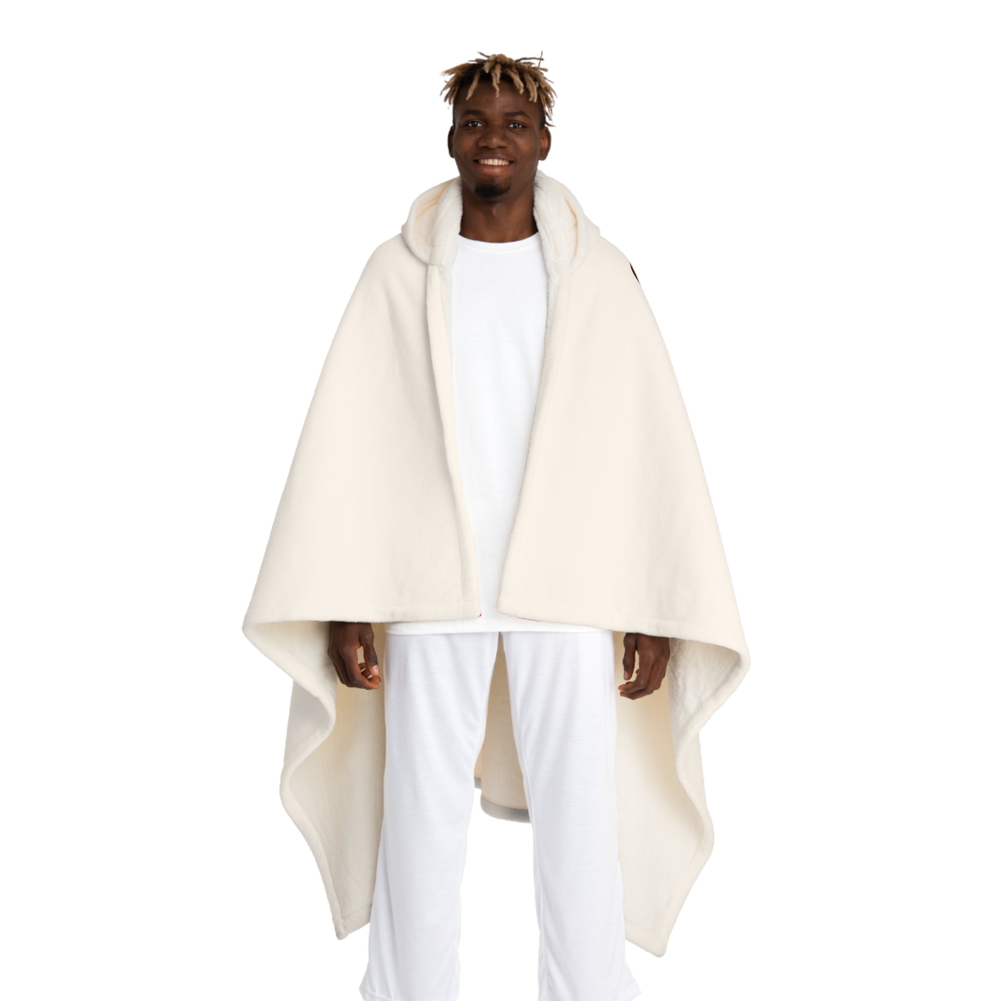 Hooded Sherpa Blanket — Cozy Fleece Cloak with Hood