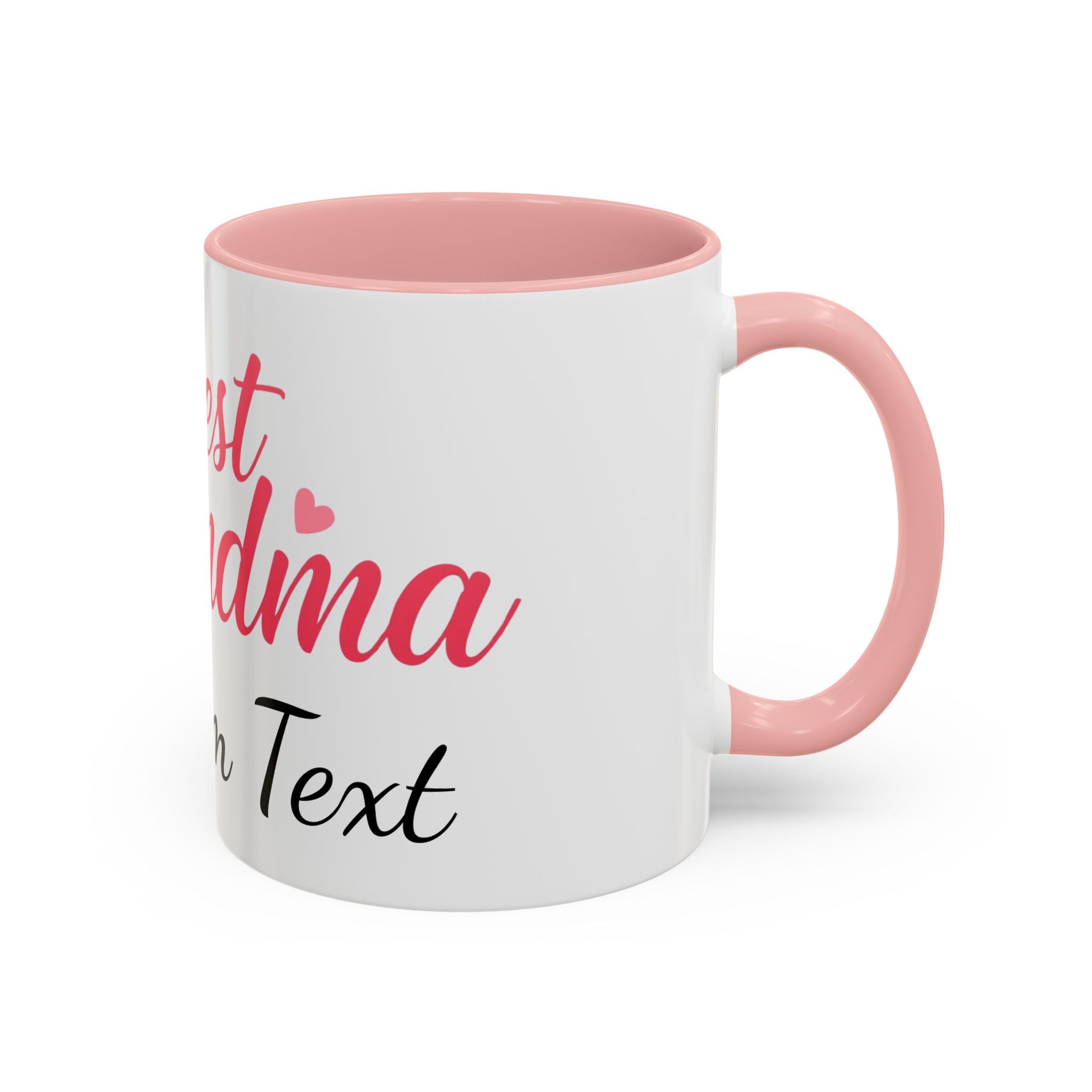 Best Grandma Custom Text Accent Coffee Mug — Personalized Gift for Grandmothers