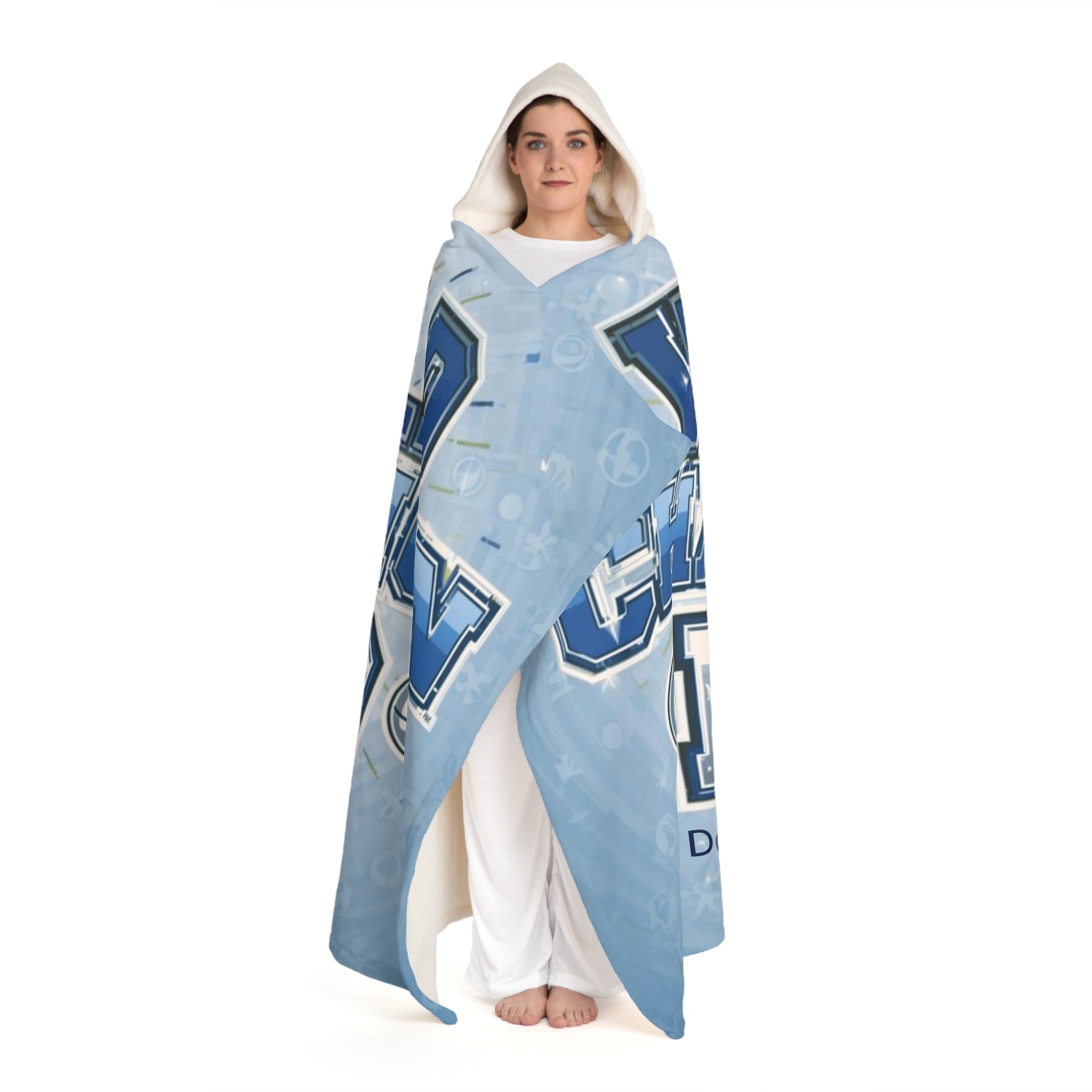 Personalized Hooded  Blanket - World Champion DAD!