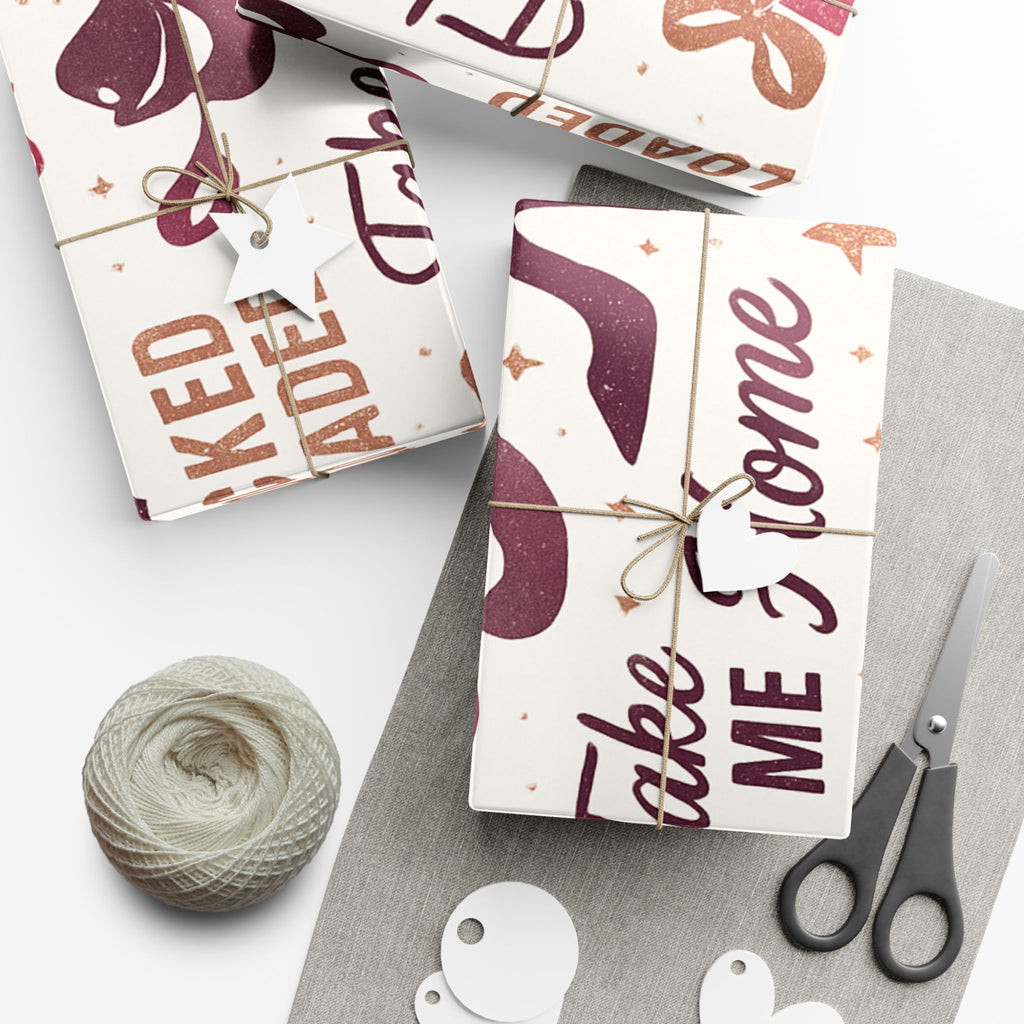 Festive Lips & Heels Holiday Wrapping - 29" x 20"