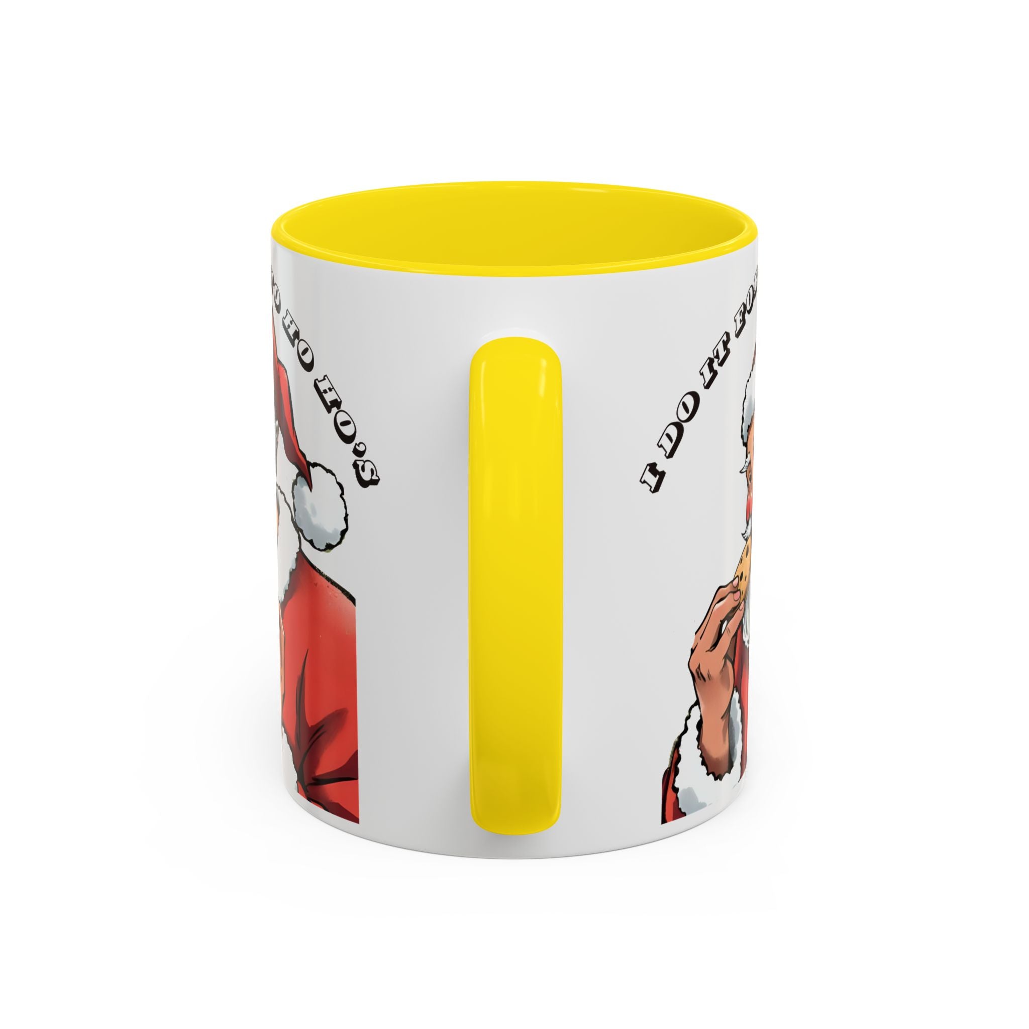 Coffee Mug - Santa Eating Cookie "I Do It For The Ho Ho Ho" Holiday Christmas Mug (11/15 oz)