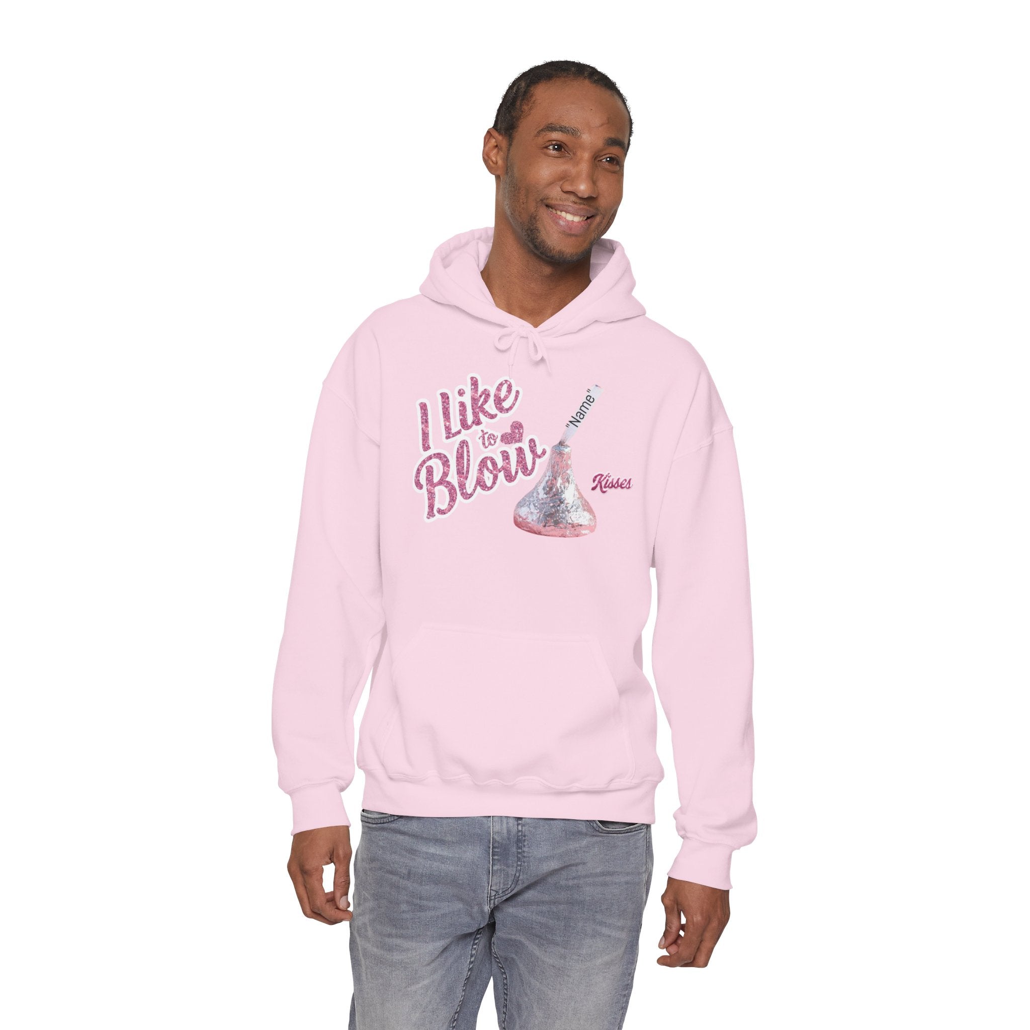 Personalized Valentines Hoodie, Kiss