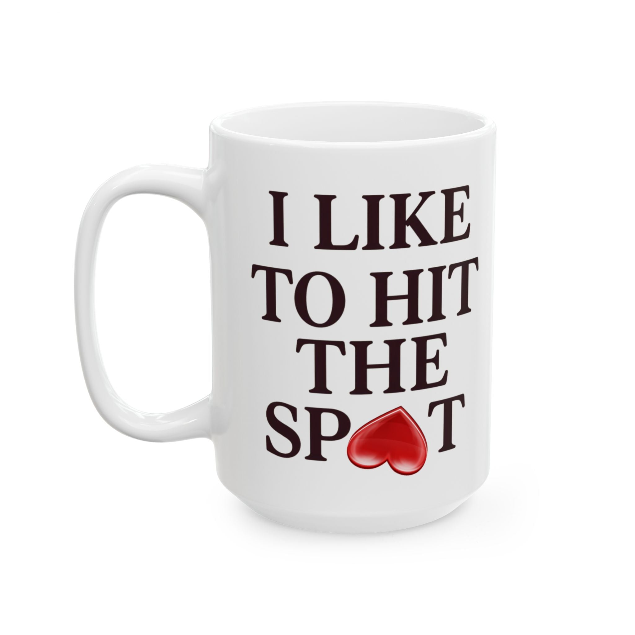 Valentine Cupid Ceramic Mug — "I’d Like To Take You To The Sweet" Romantic Coffee Cup