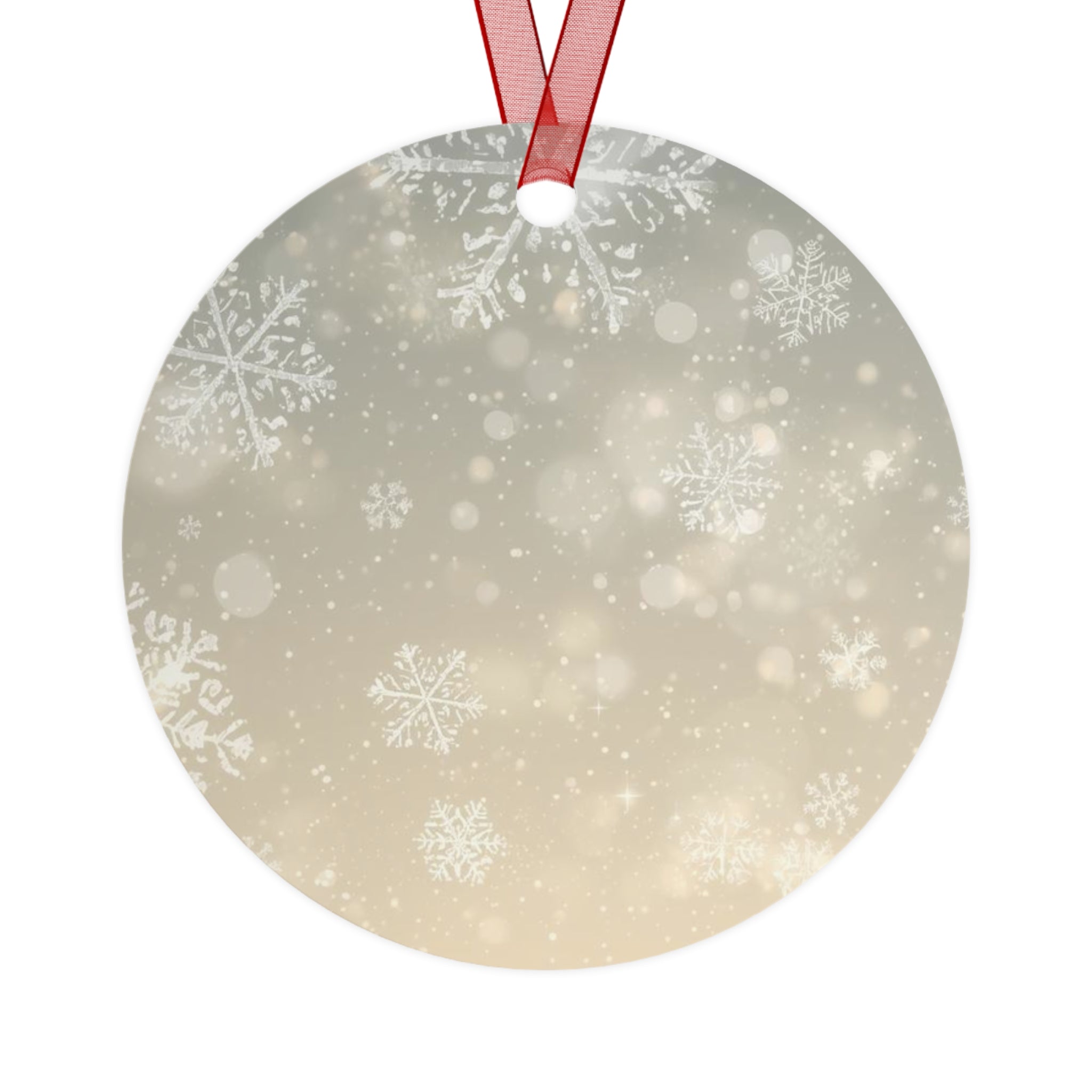 Snowflake Bell Metal Ornament — Elegant Winter Holiday Decoration