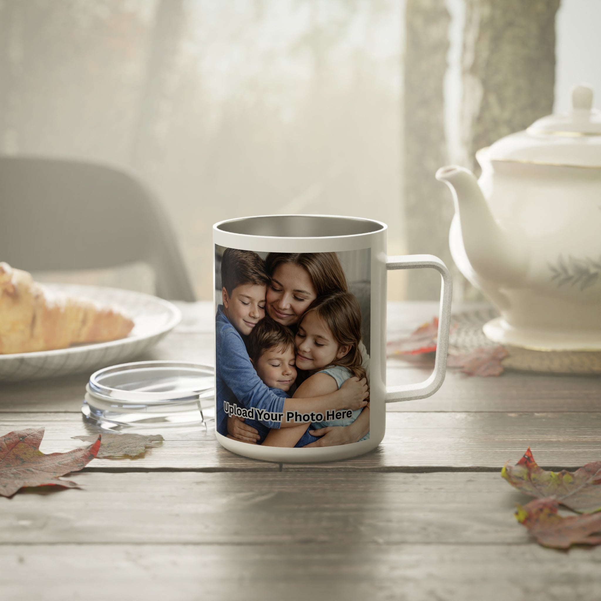 Personalized 10oz Insulated Coffee Mug – "Month With Mom" Photo Travel Tumbler