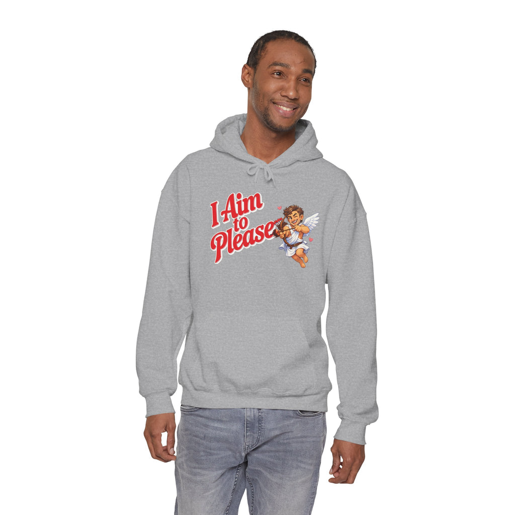 Valentines Day Cupid Hoodie - "I Aim To Please"
