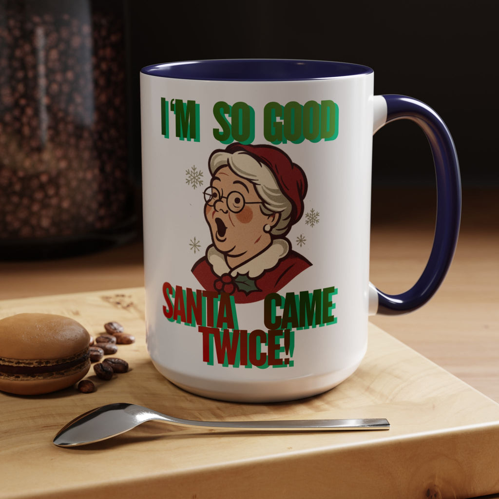 Naughty Mr. & Mrs. Clause Christmas Coffee Mug
