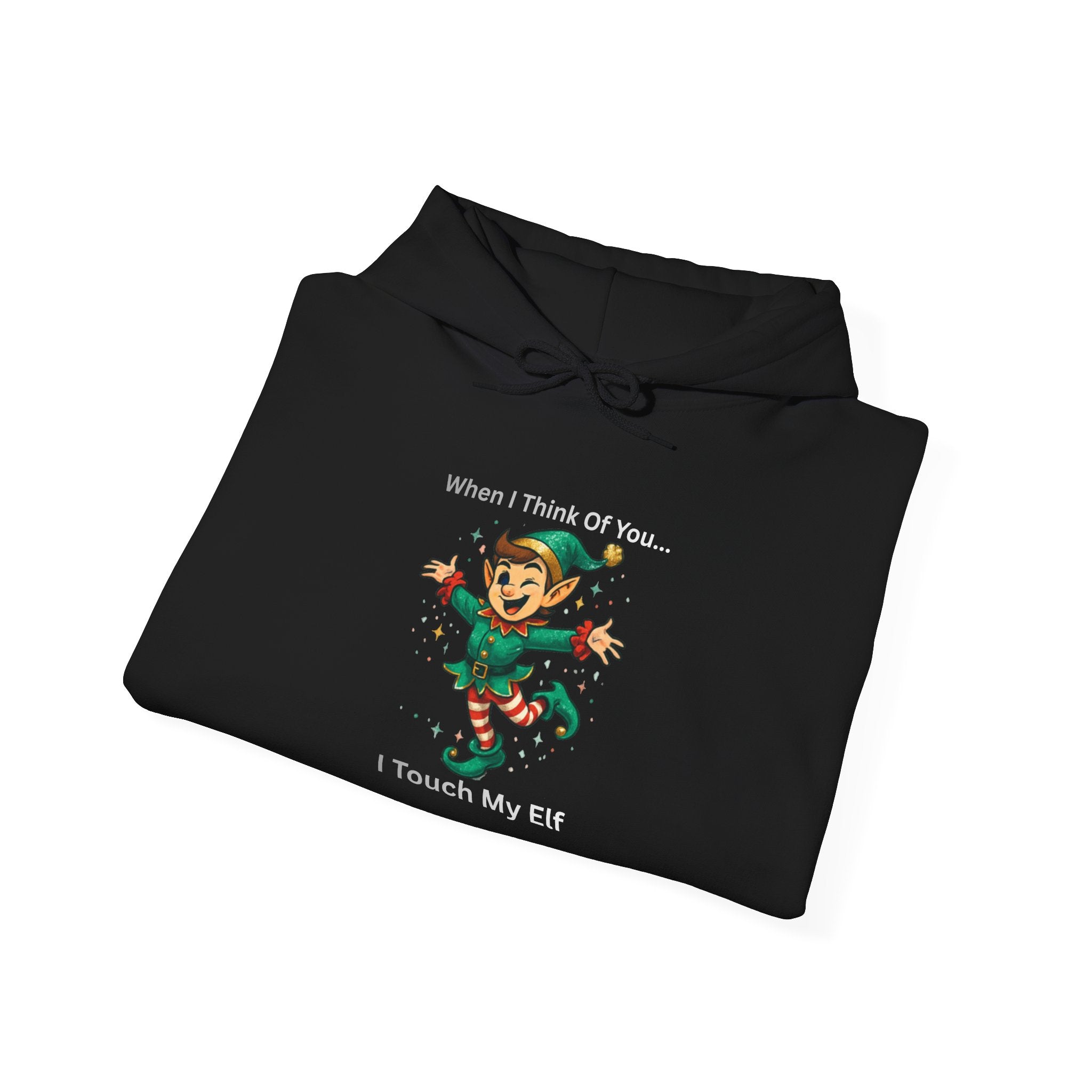 Christmas Elf Hoodie — Cute Dancing Elf 'When I See Tinsel' Holiday Sweatshirt