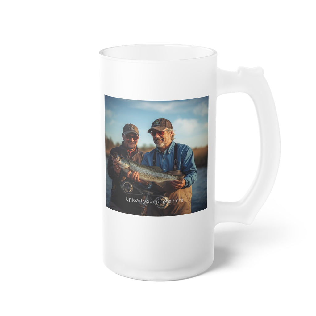 Frosted Glass Beer Mug — Personalized Father’s Day Photo Beer Stein
