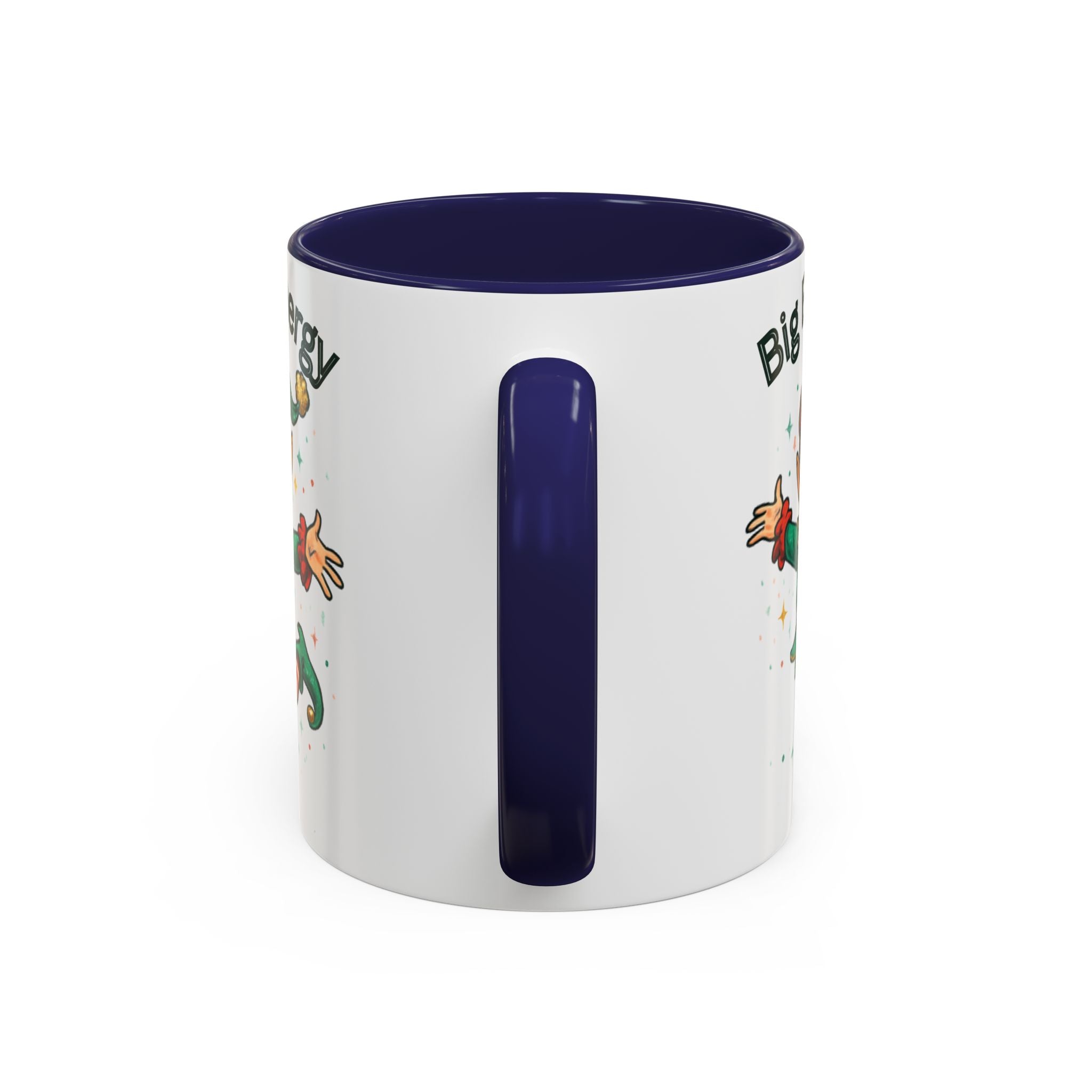 Big Elf Energy Coffee Mug — Holiday Christmas Elf Accent Mug (11/15oz)