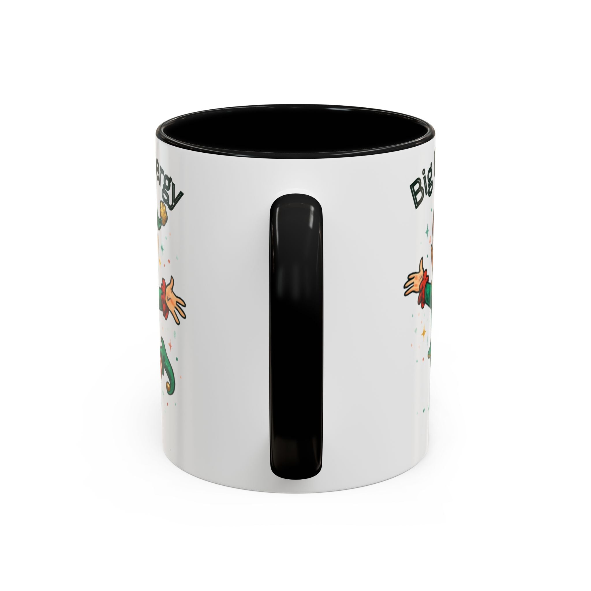 Big Elf Energy Coffee Mug — Holiday Christmas Elf Accent Mug (11/15oz)