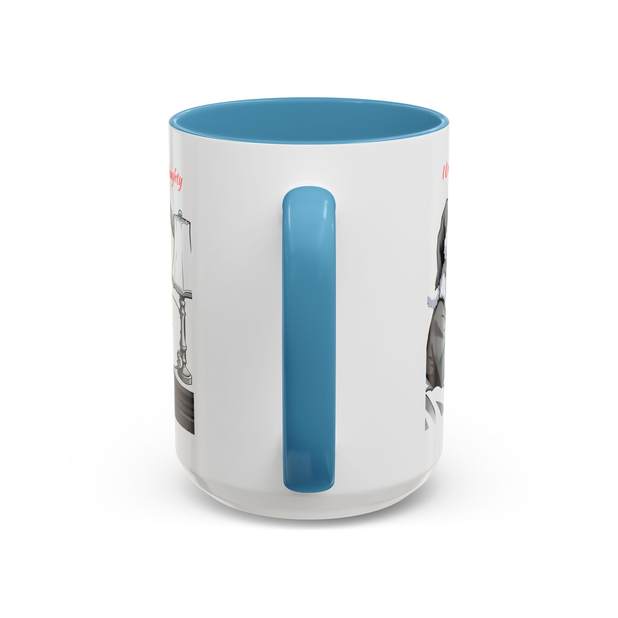 Santa Naughty Coffee Mug - "I Come When You're Naughty" Holiday Accent Mug (11/15oz)