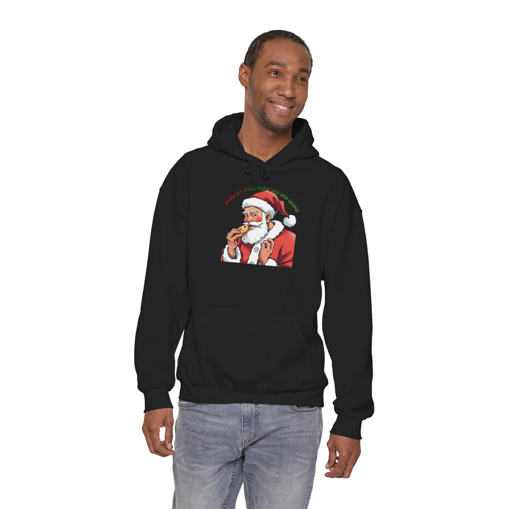 Adult Themed Santa Cookie Hoodie – 'I Do It For The Ho Ho Ho's' Christmas Attire
