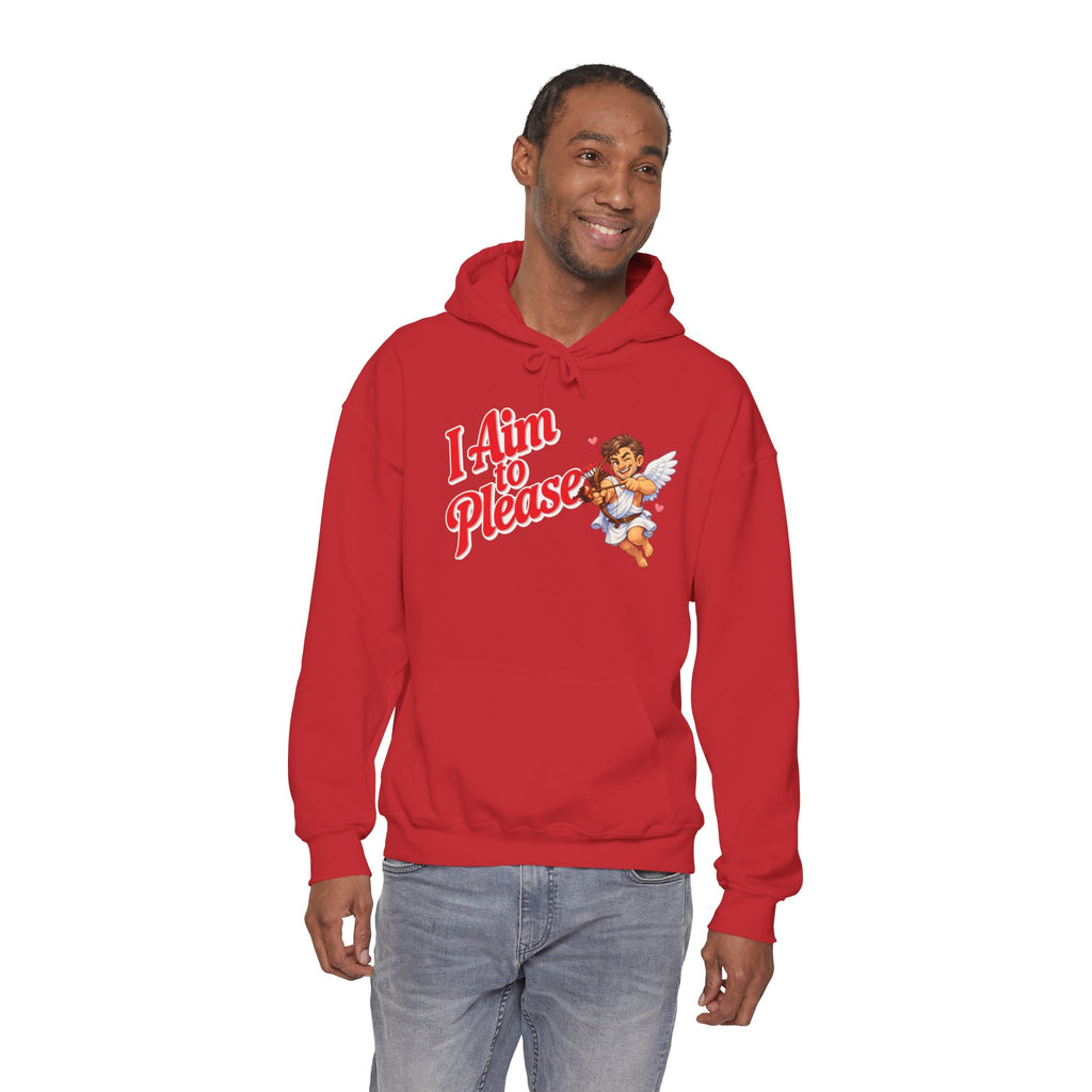 Valentines Day Cupid Hoodie - "I Aim To Please"