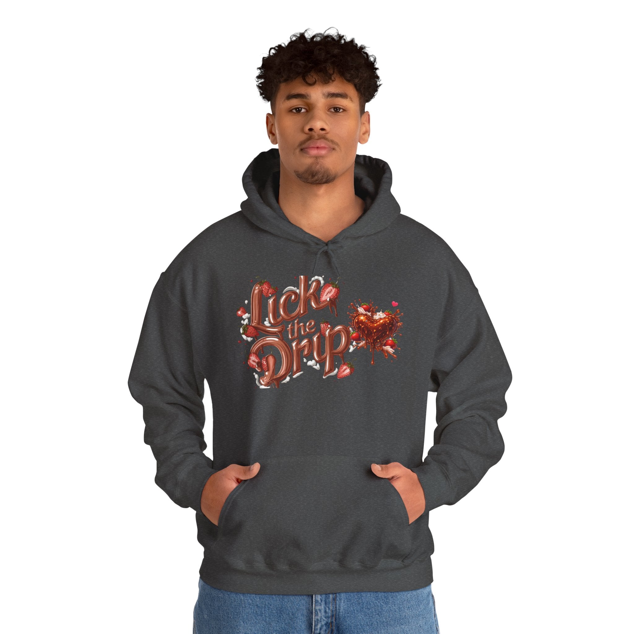 Dripping Heart Graphic Hoodie | Valentine's Day Heart Drip Design