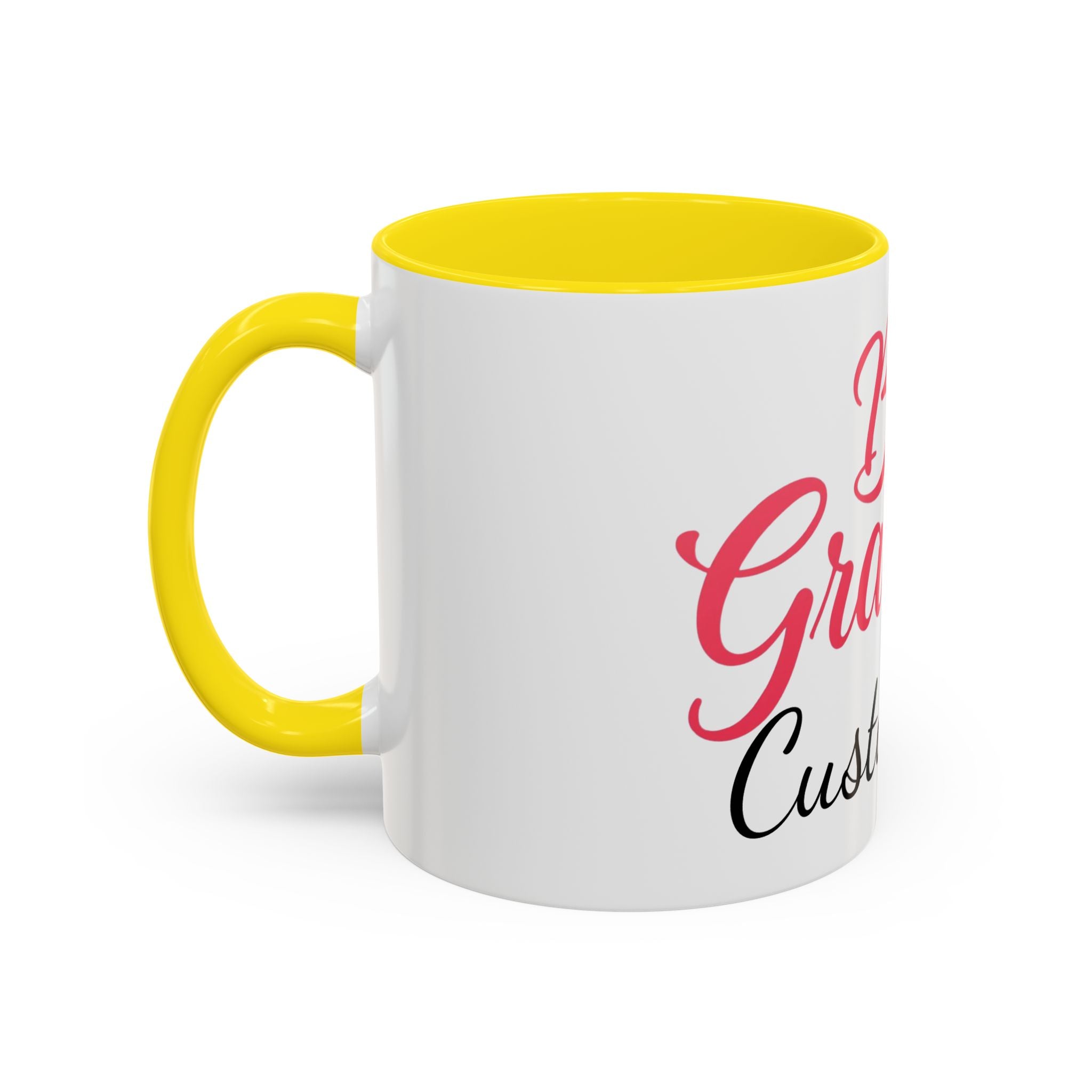 Best Grandma Custom Text Accent Coffee Mug — Personalized Gift for Grandmothers