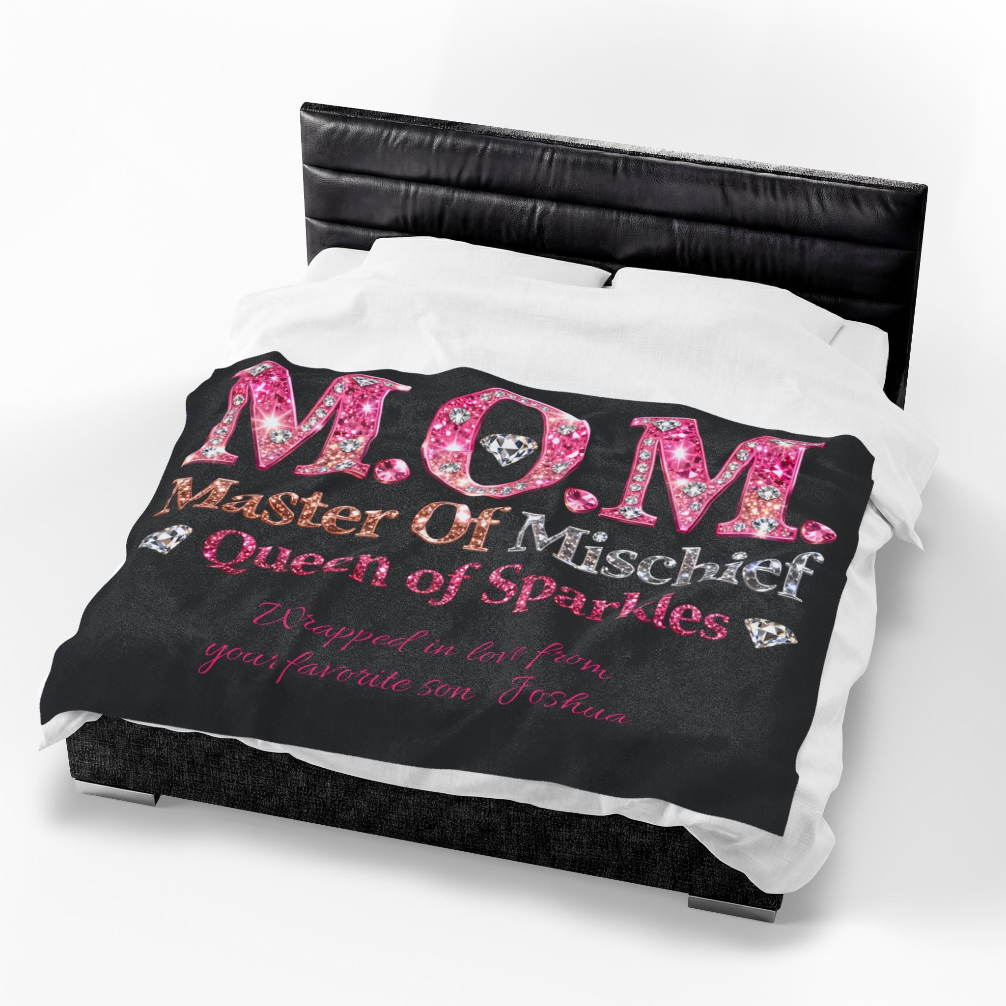 “MOM: Master of Mischief, Queen of Sparkles” Gift Throw