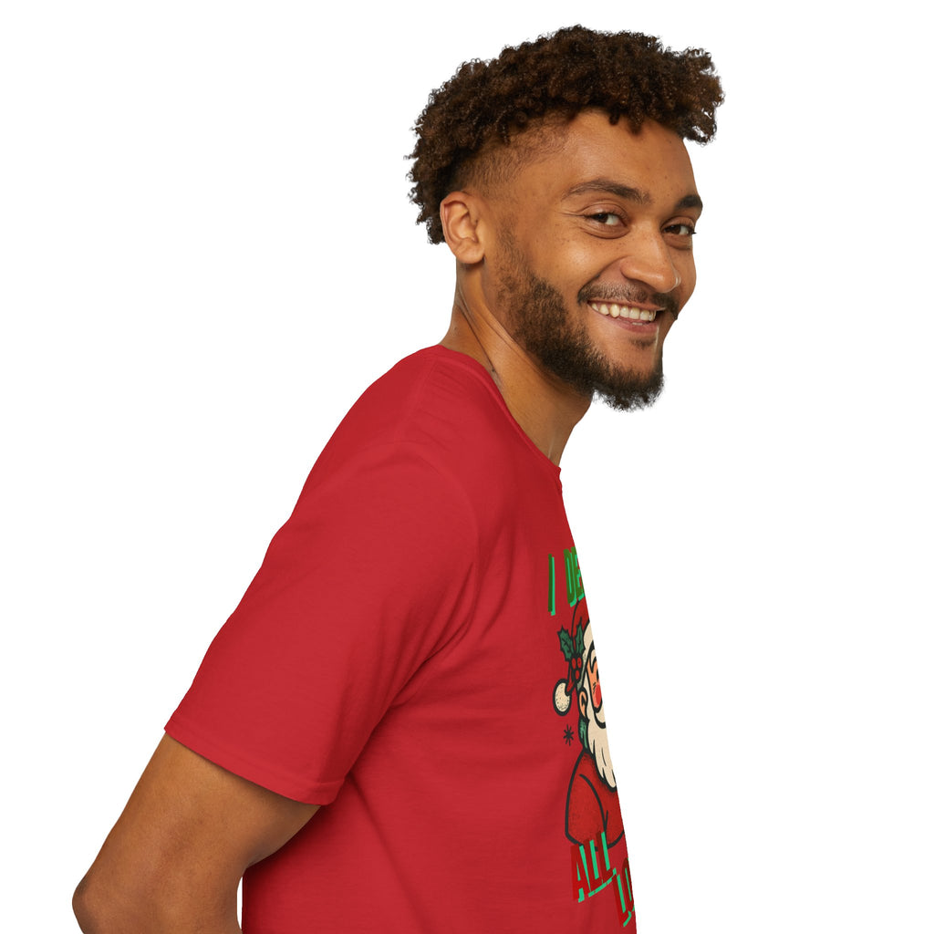 Adult Themed Santa T-Shirt - 'I Deliver All Night Long' Christmas Attire