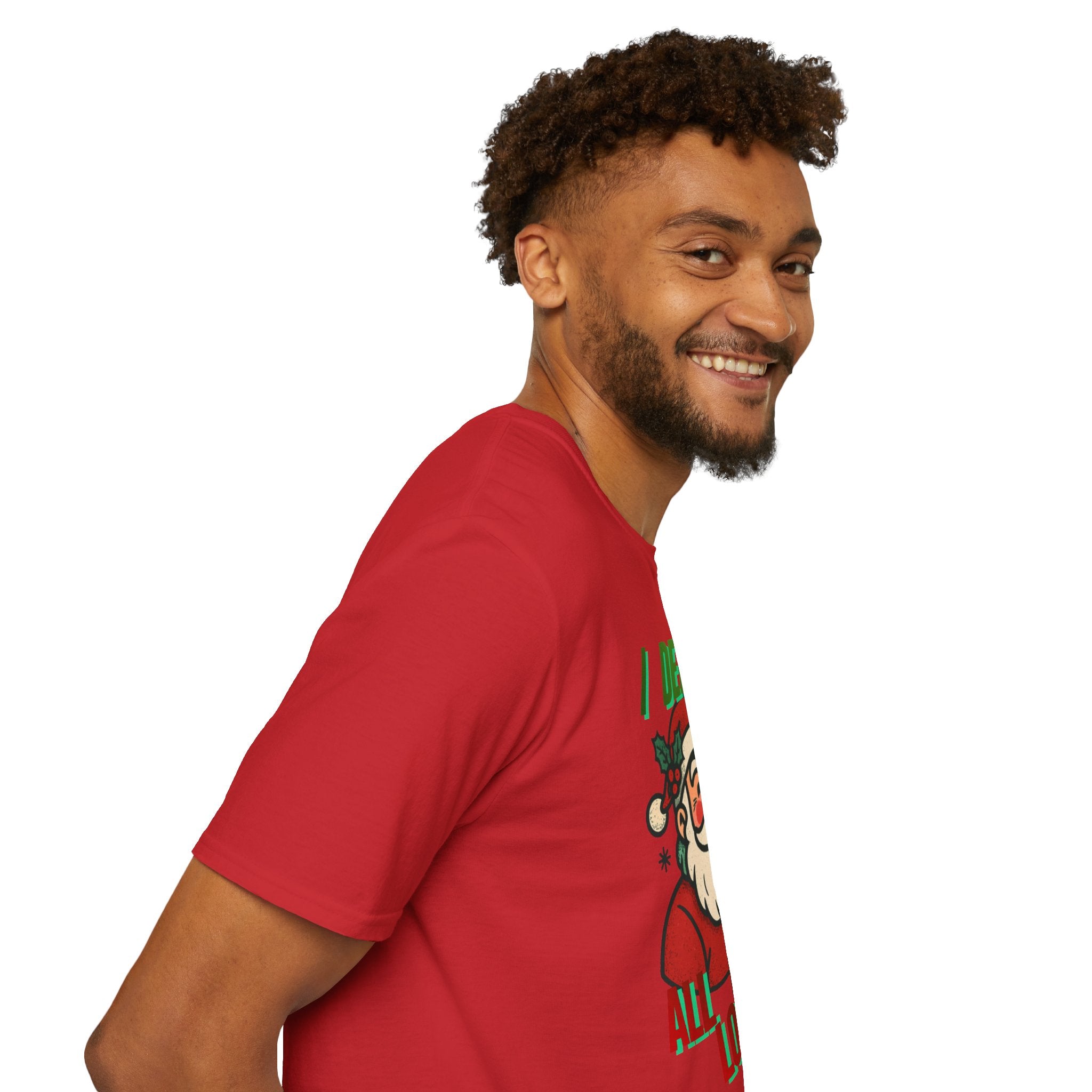Adult Themed Santa T-Shirt - 'I Deliver All Night Long' Christmas Attire