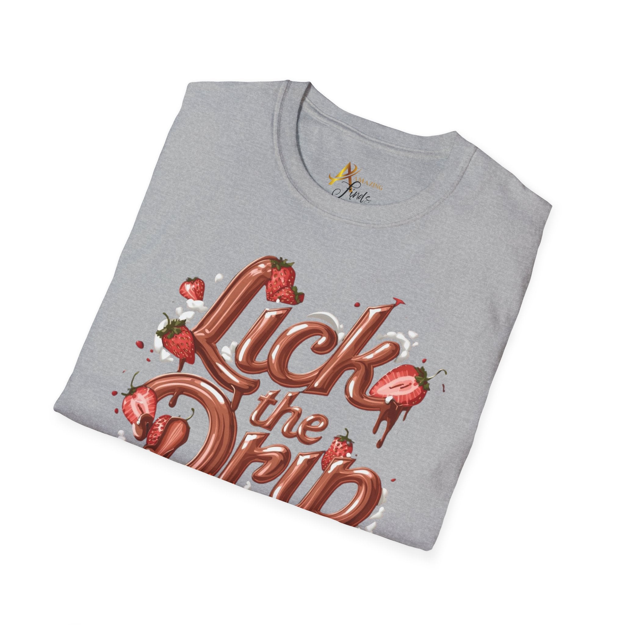 Strawberry Dripping Heart Splash T-Shirt | Valentine Shirt