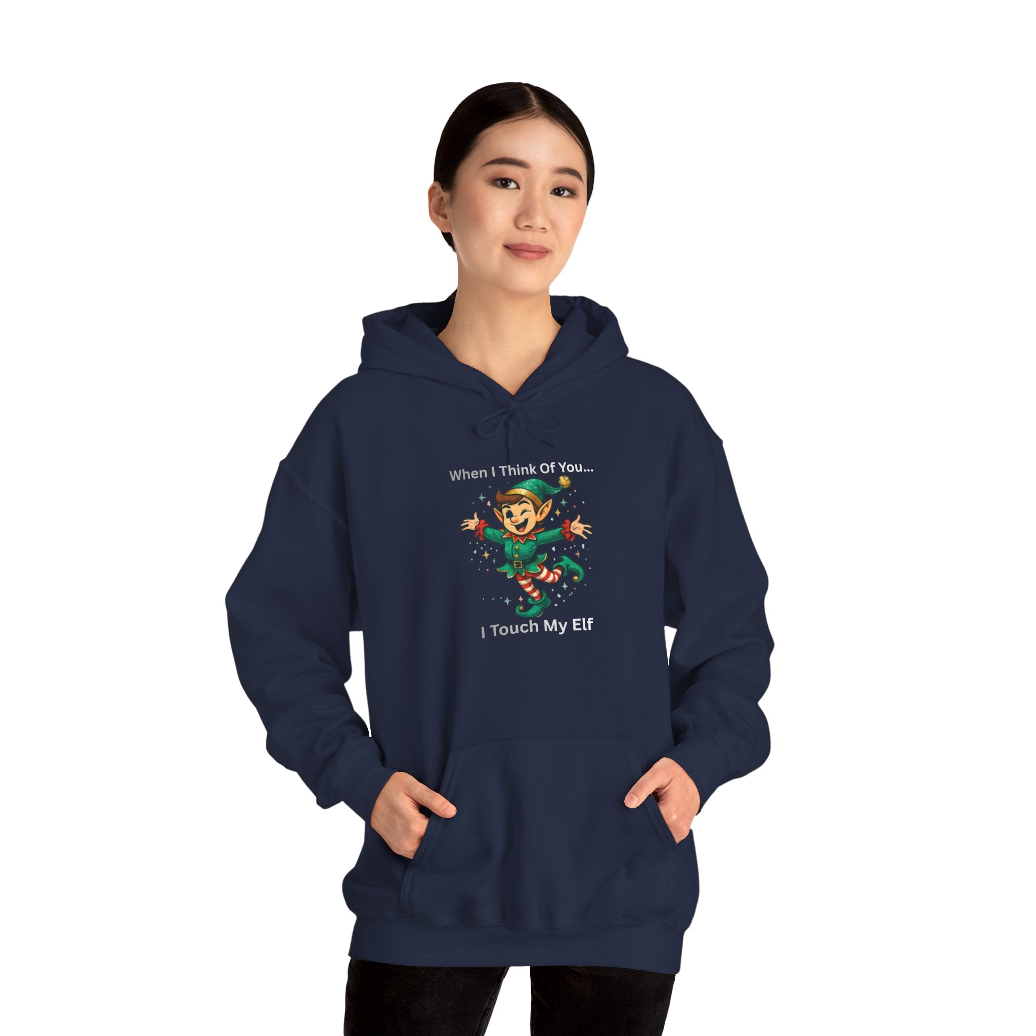 Christmas Elf Hoodie — Cute Dancing Elf 'When I See Tinsel' Holiday Sweatshirt