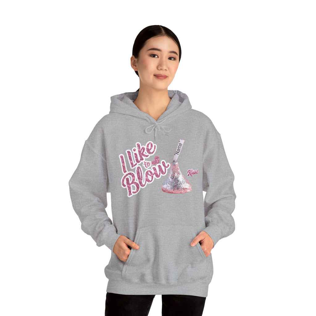 Personalized Valentines Hoodie, Kiss