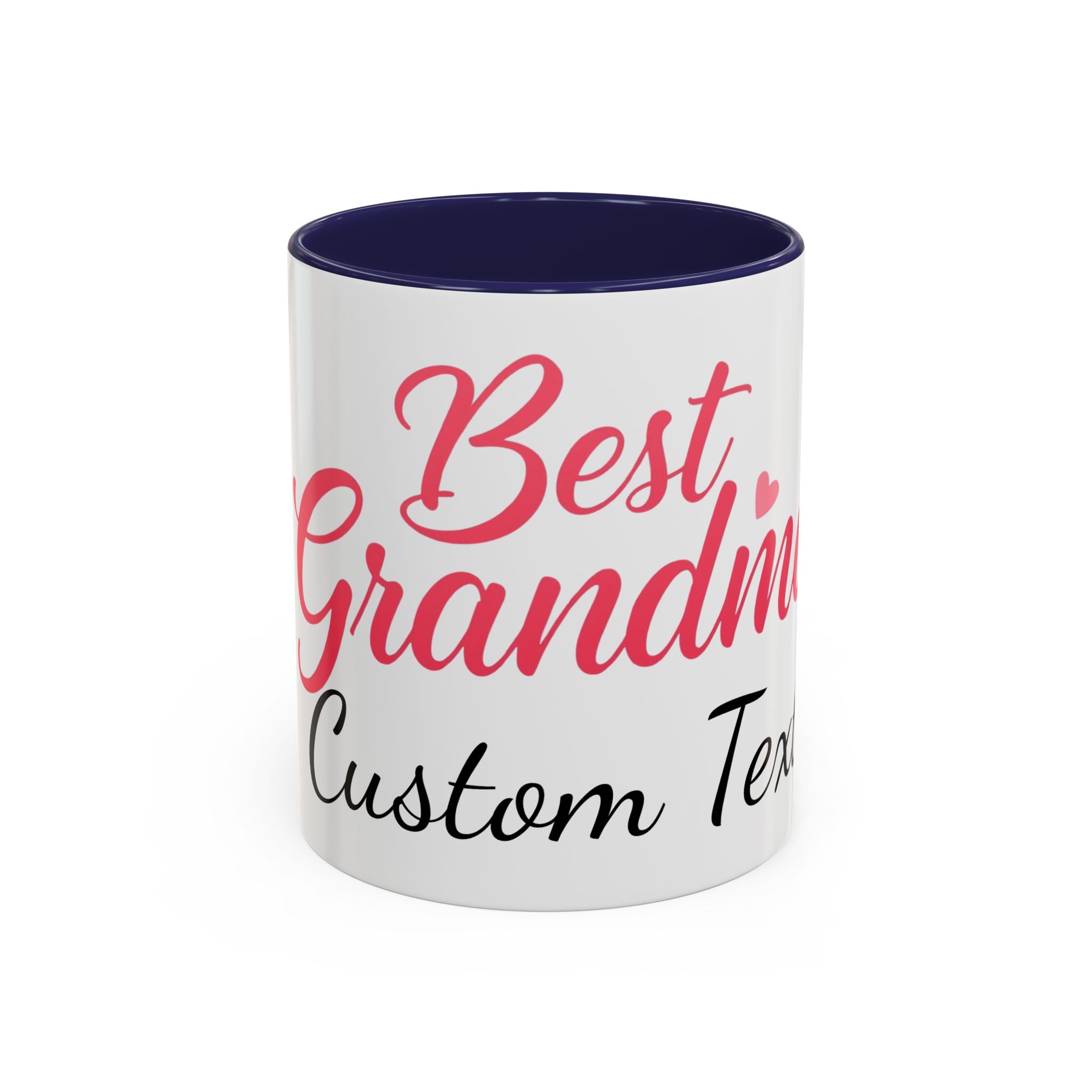 Best Grandma Custom Text Accent Coffee Mug — Personalized Gift for Grandmothers