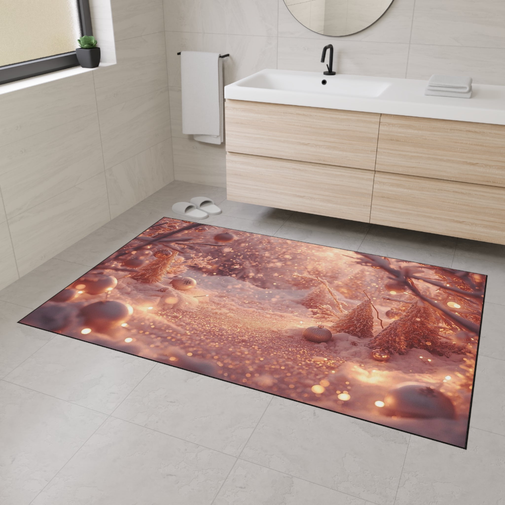 Holiday Winter Wonderland Heavy Duty Floor Mat