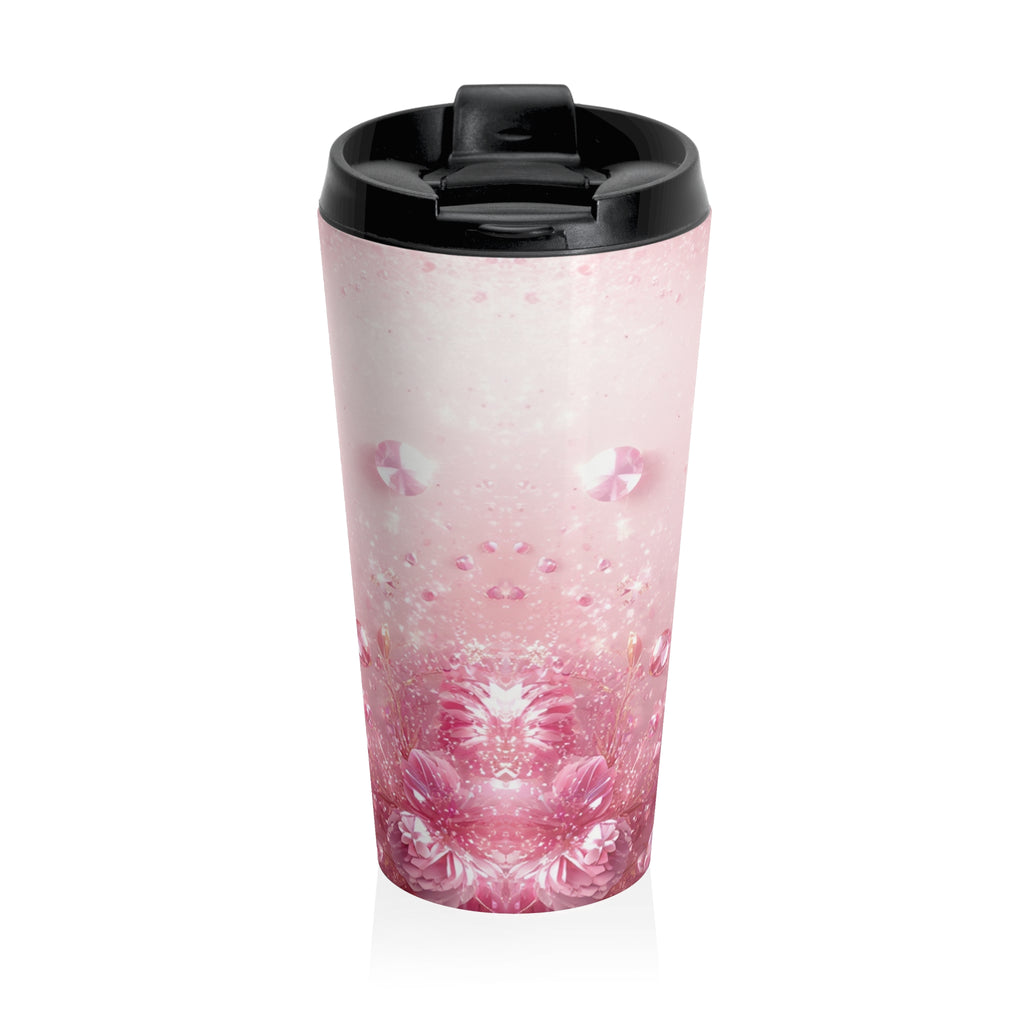 Personalized — "Warmth Begins With Mom" Pink Stainless Steel Thermal Tumbler (Mother's Day Gift)