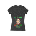 Women's 'I'm So Good Santa Came Twice!' Christmas V-Neck Tee