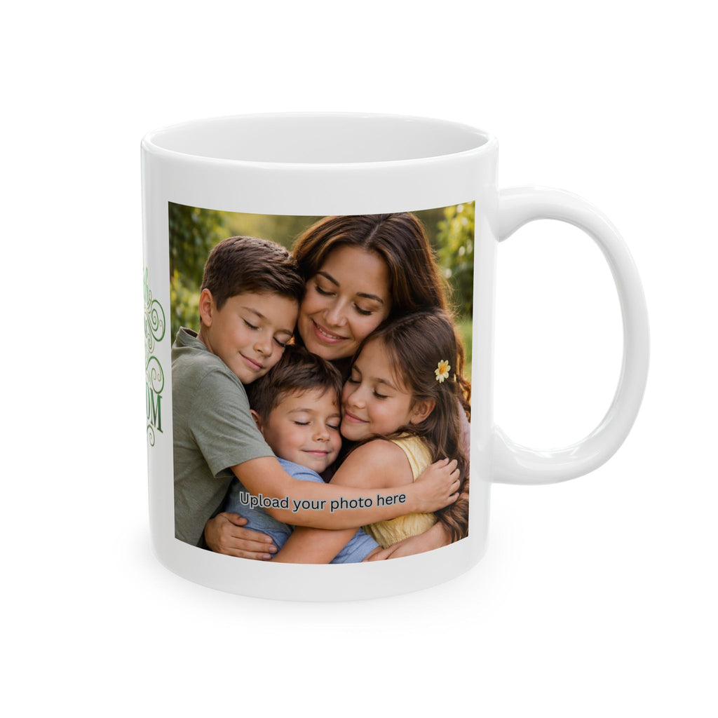 Mama Coffee Mug - "Warmth Begins With Mom" Ceramic Photo Mug (11oz & 15oz)