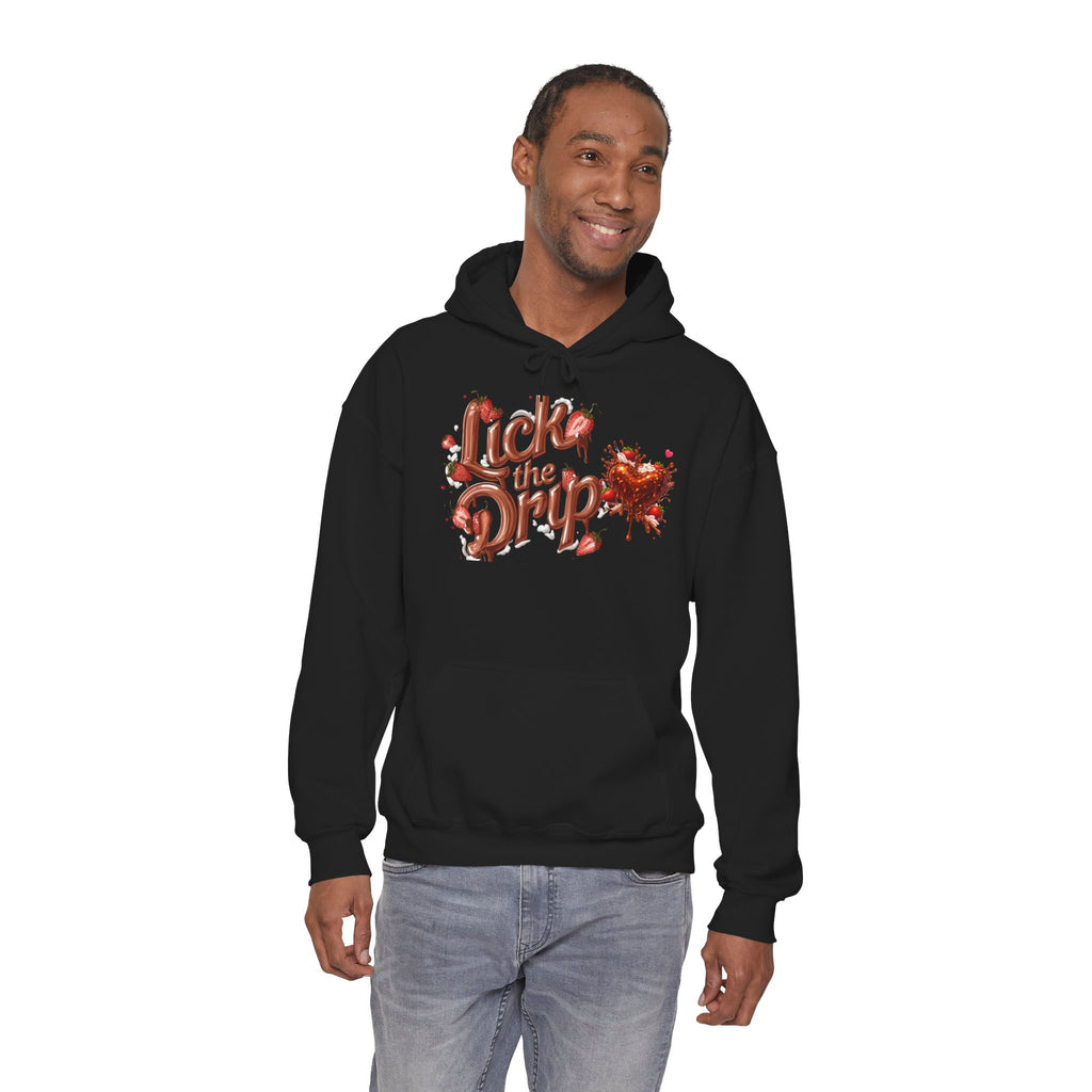 Dripping Heart Graphic Hoodie | Valentine's Day Heart Drip Design