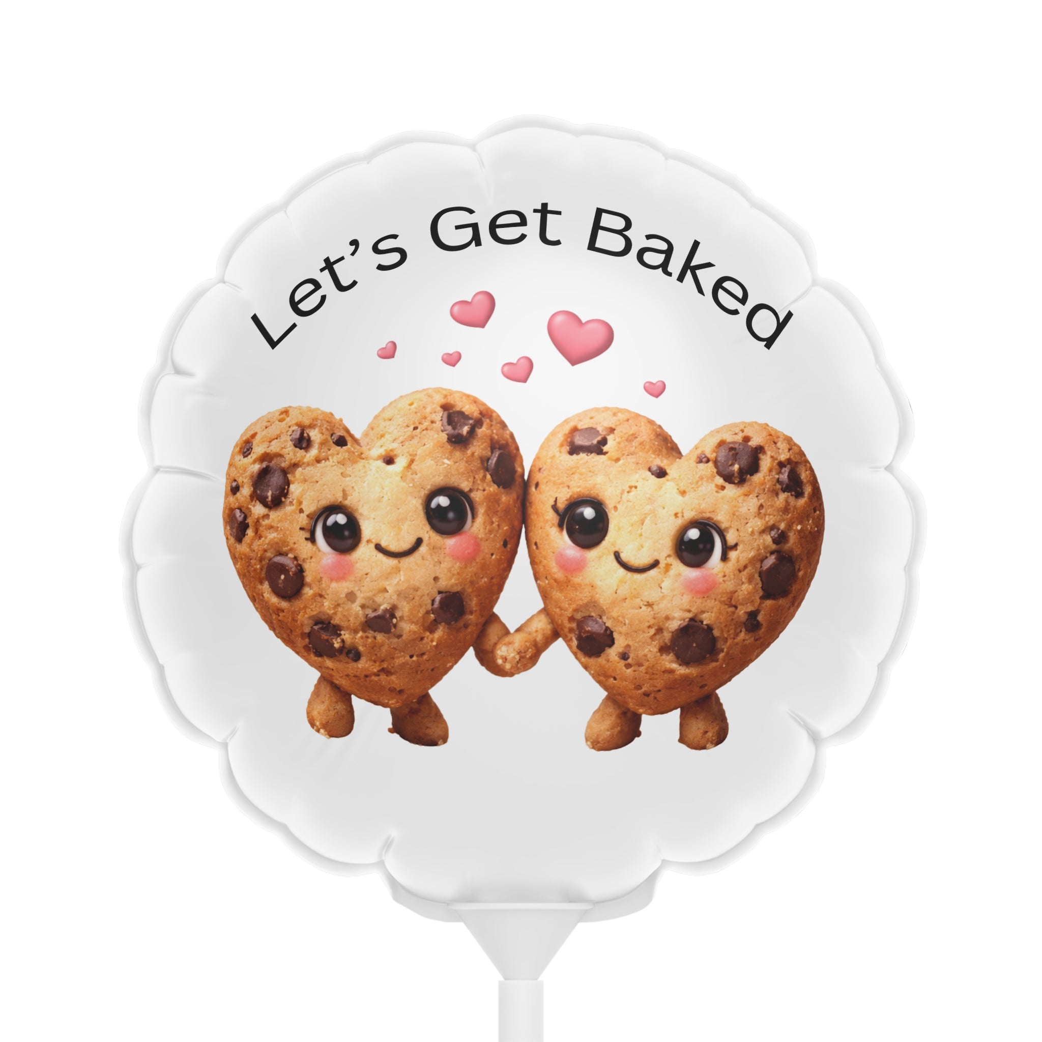 Let's Get Baked Heart Cookie 6" Balloon