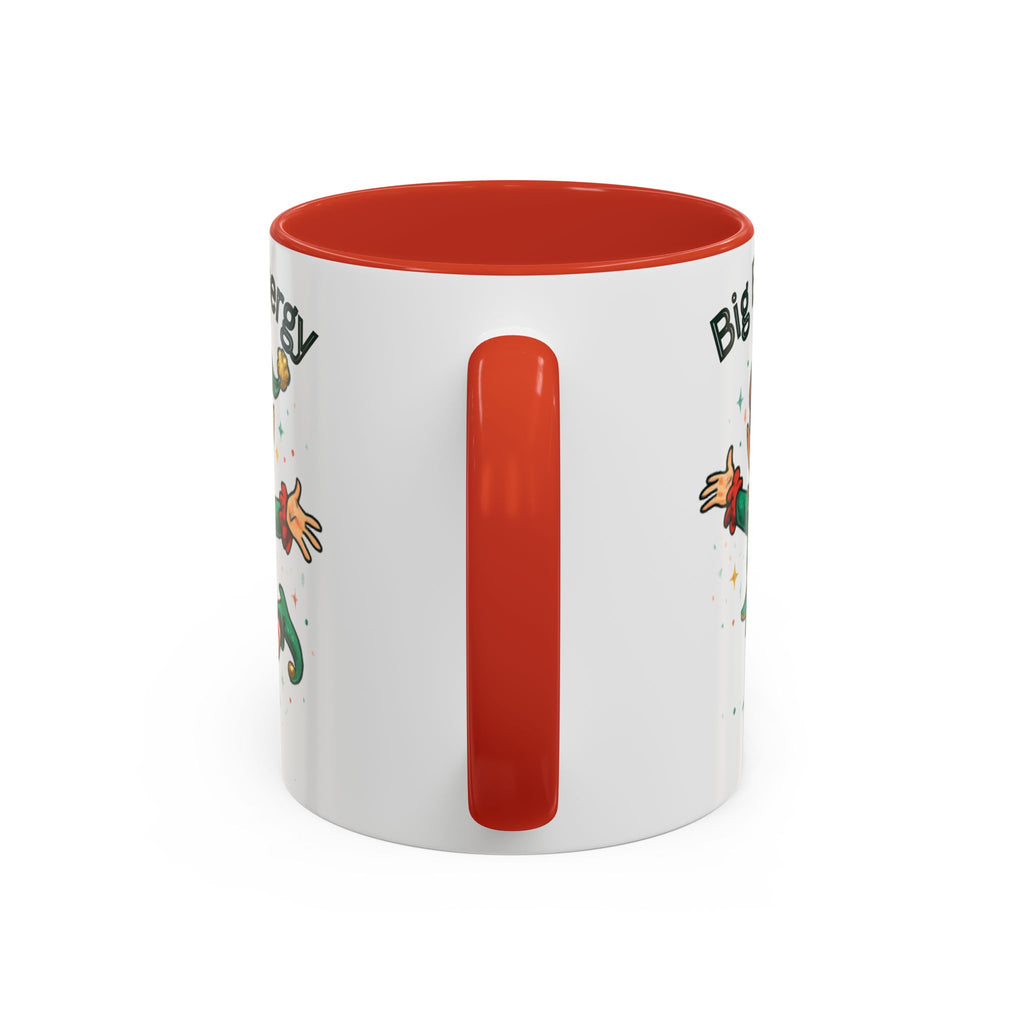 Big Elf Energy Coffee Mug — Holiday Christmas Elf Accent Mug (11/15oz)
