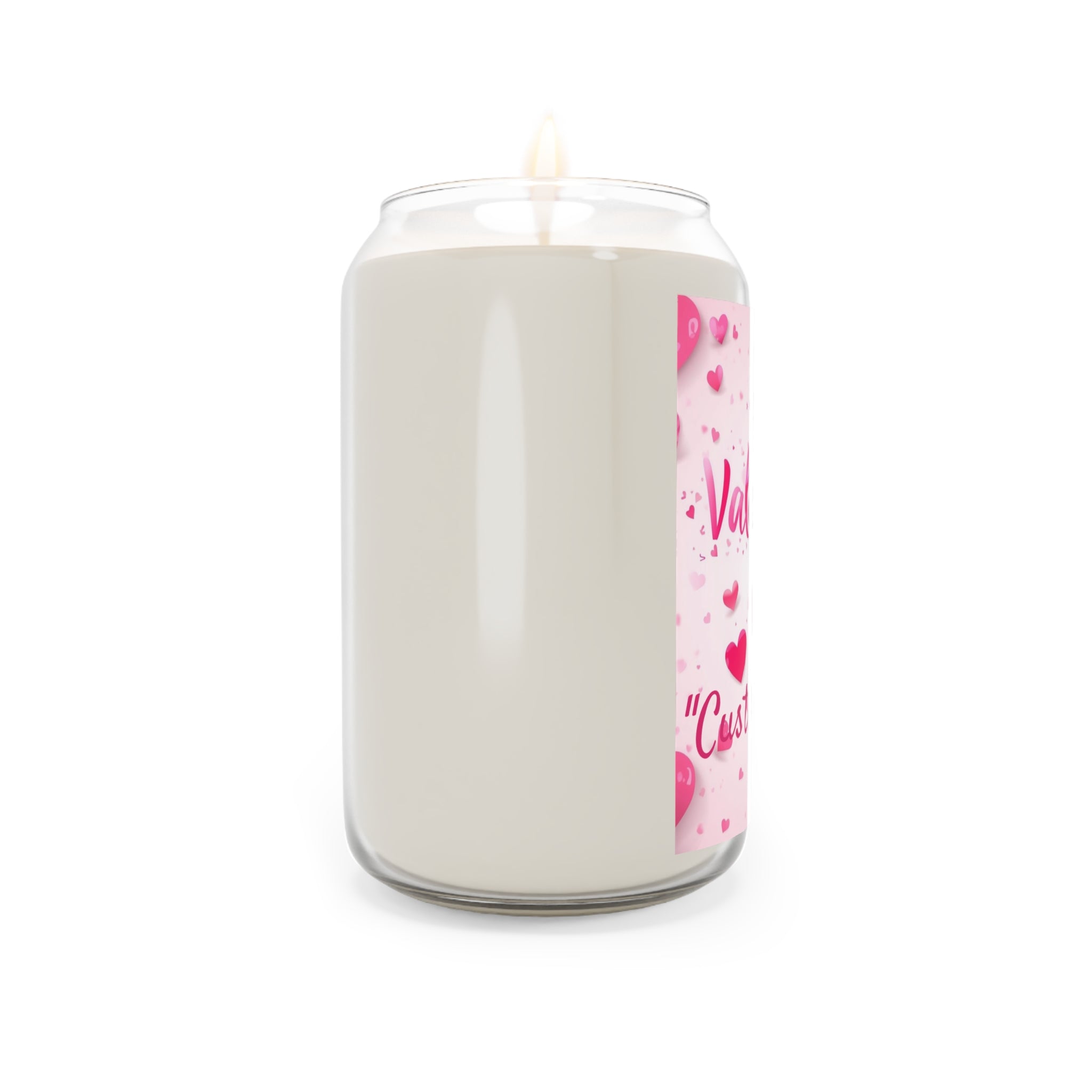Valentine's Day Scented Soy Candle – Custom Name, 13.75oz