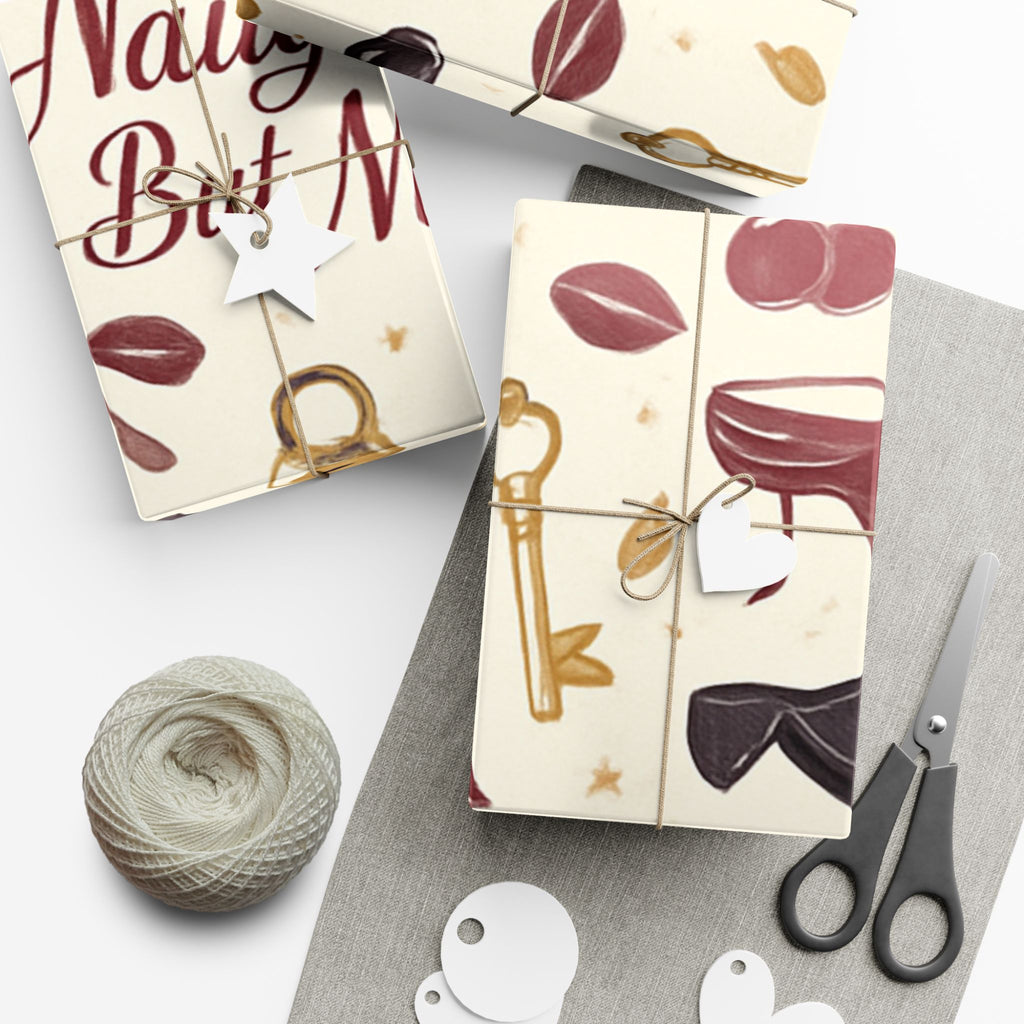 Flirty ‘Naughty But Nice’ Gift Wrap Paper - 29" x 144"