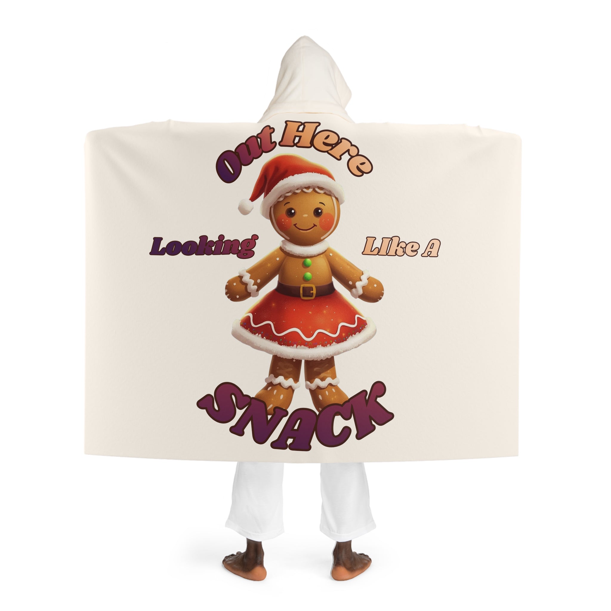 Hooded Sherpa Blanket — Cozy Fleece Cloak with Hood