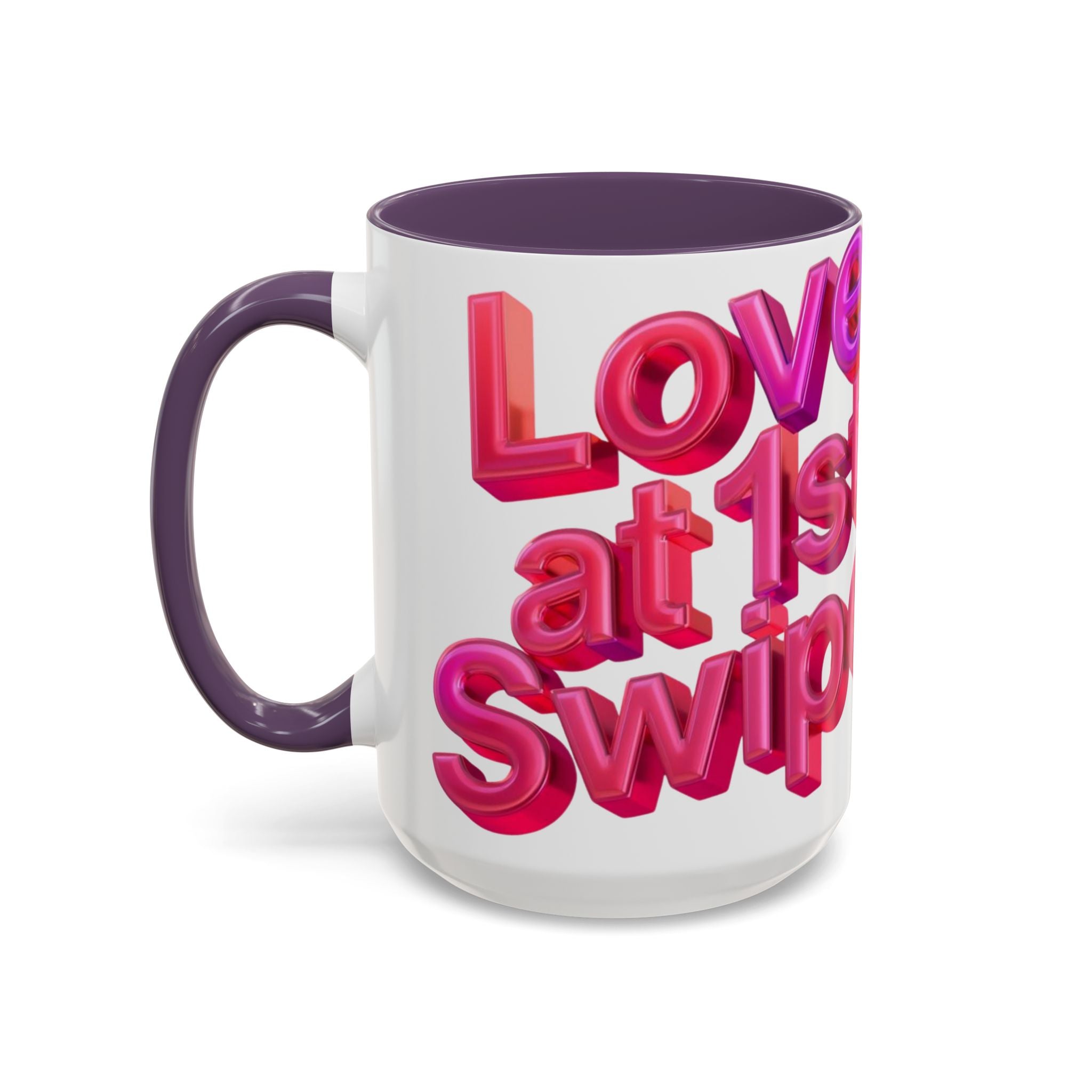 Personalized "Love at 1st Swipe" Couples Coffee Mug