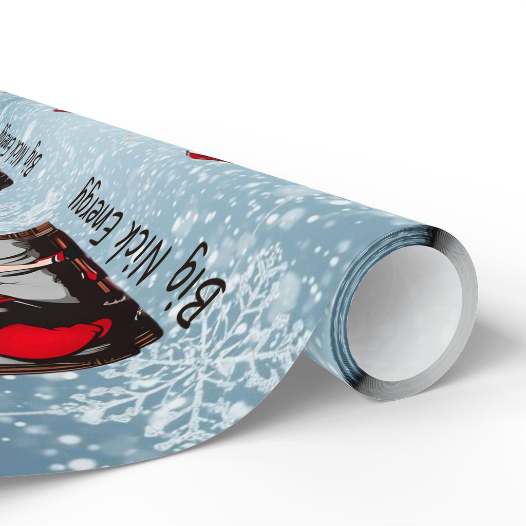 Christmas Santa Wrapping Paper Roll – 'Big Nice Energy' Holiday Gift Wrap